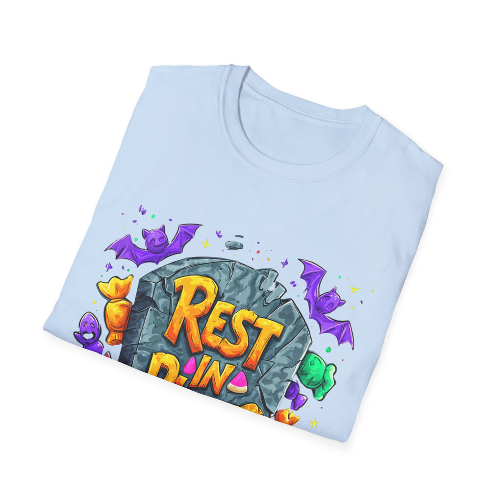 Rest in Pieces T-Shirt – Funny Halloween Graphic Tee | Unisex Cotton Softstyle Shirt