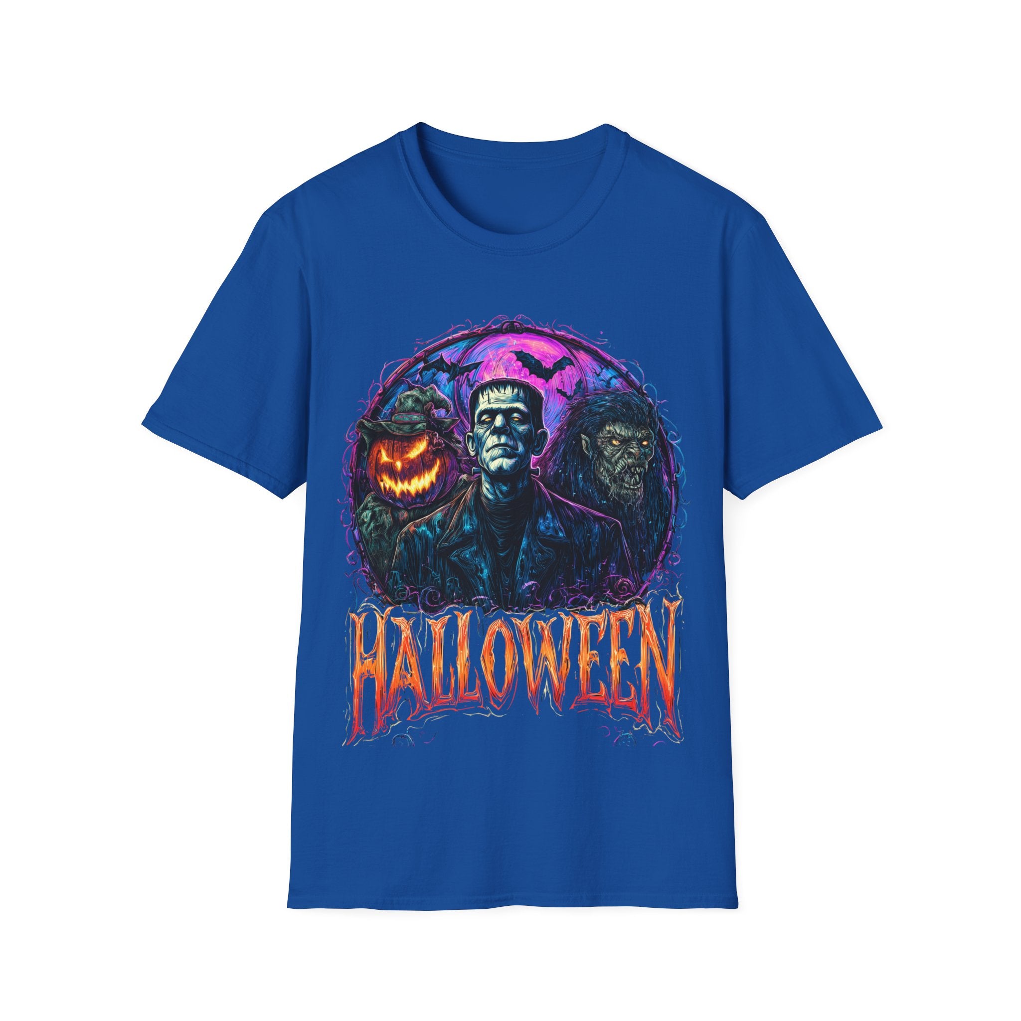 Frankenstein Scary Halloween Shirt – Ghosts, Pumpkins & Horror Graphic Tee