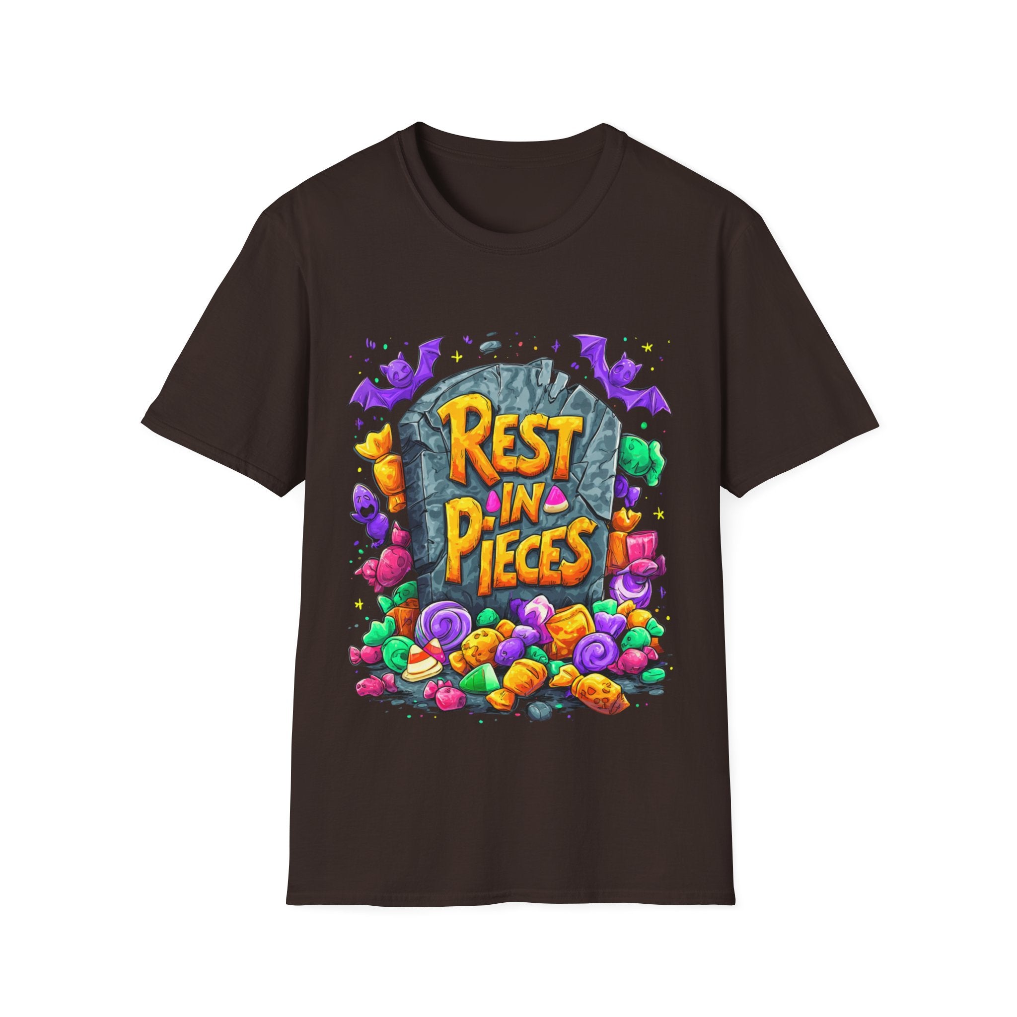 Rest in Pieces T-Shirt – Funny Halloween Graphic Tee | Unisex Cotton Softstyle Shirt