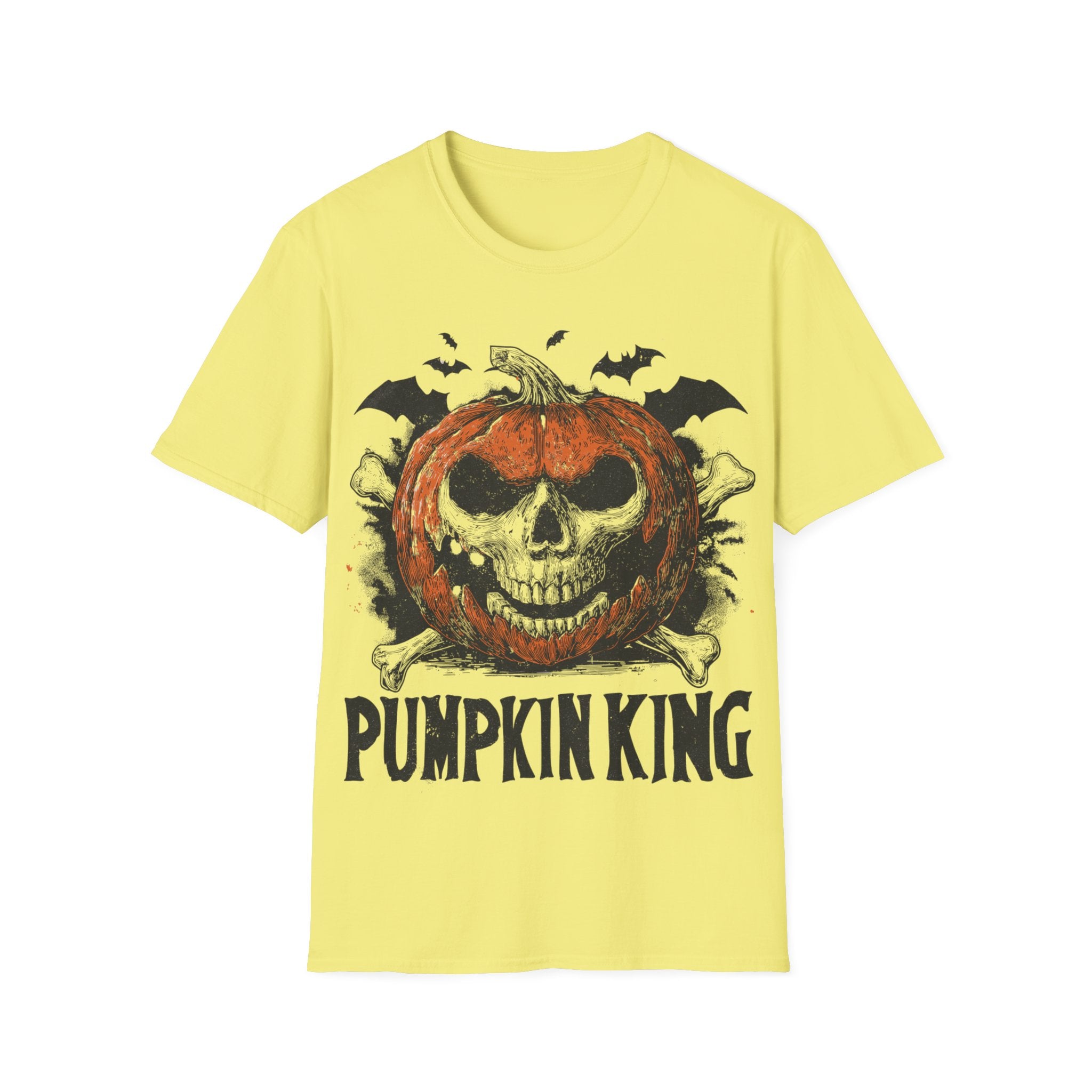 Pumpkin King Halloween Shirt – Gothic Skull Pumpkin Tee, Spooky Skeleton Jack O’Lantern Graphic Shirt