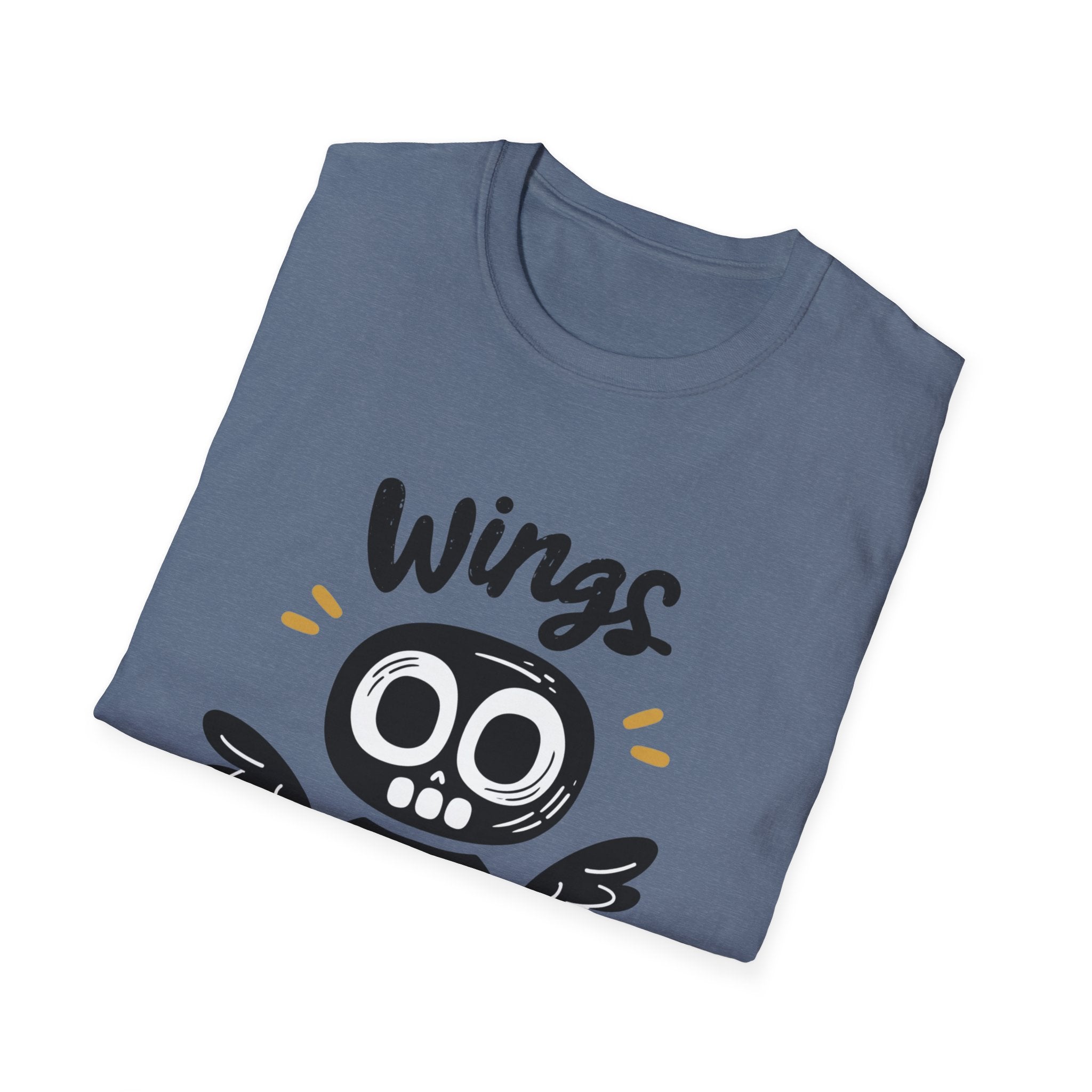 Wing Out for LOVE T-Shirt – Positive Halloween Graphic Tee | Unisex Softstyle Cotton Shirt