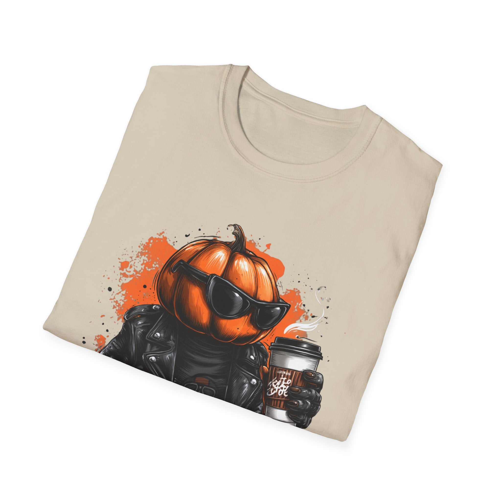 Pumpkin Rebel - Funny Halloween T-Shirt | Positive Spooky Season Graphic Tee - Unisex Softstyle T-Shirt