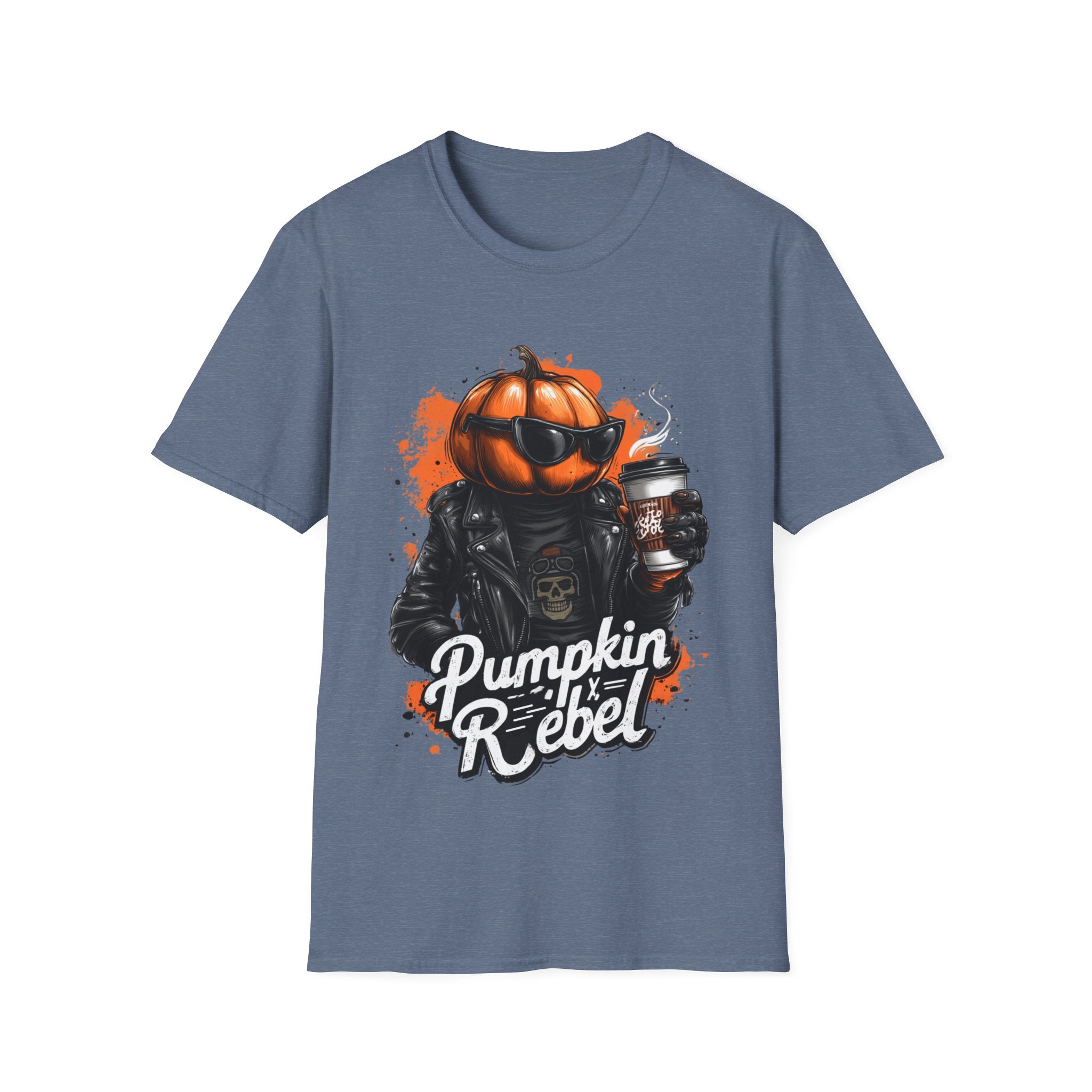 Pumpkin Rebel - Funny Halloween T-Shirt | Positive Spooky Season Graphic Tee - Unisex Softstyle T-Shirt