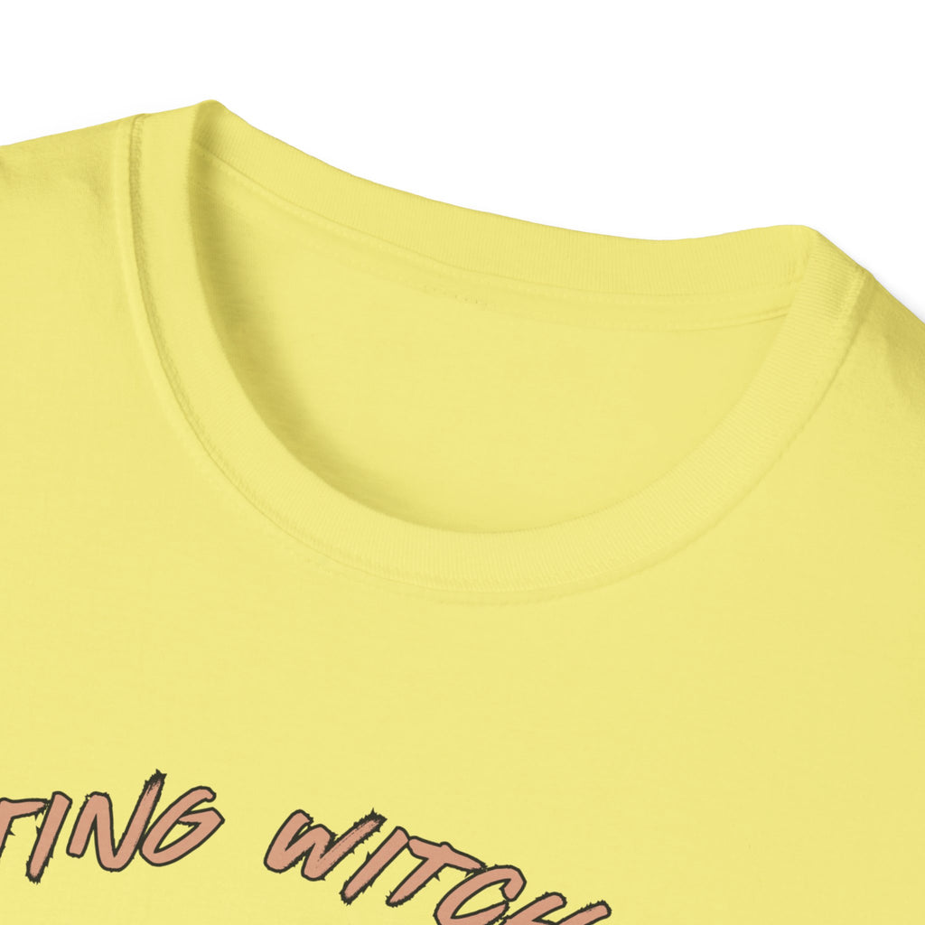 Resting Witch Face T-Shirt – Funny Halloween Graphic Tee for Women & Men | Unisex Cotton Shirt Softstyle T-Shirt