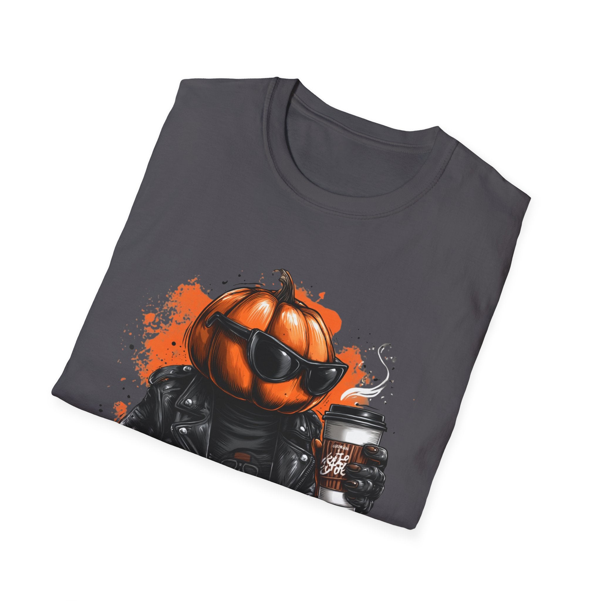 Pumpkin Rebel - Funny Halloween T-Shirt | Positive Spooky Season Graphic Tee - Unisex Softstyle T-Shirt