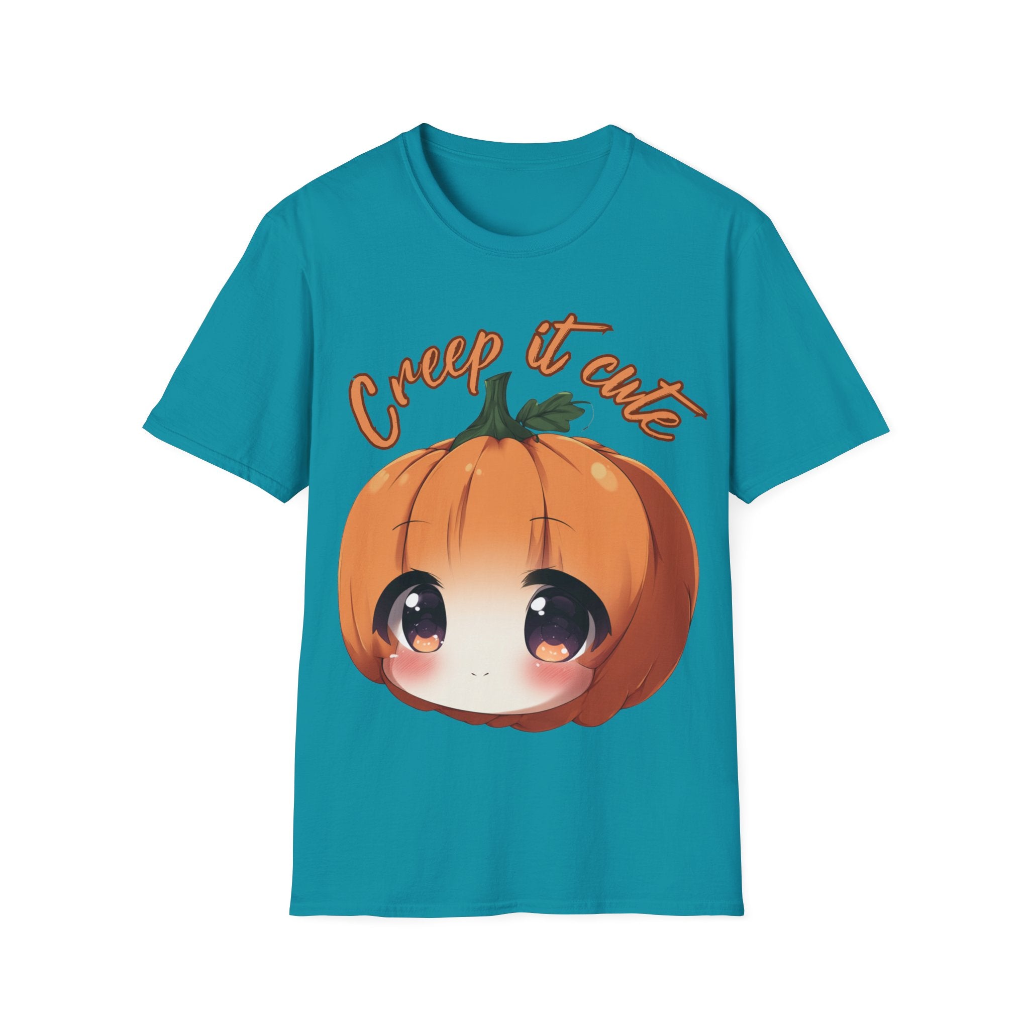 Creep It Cute Halloween T-Shirt – Fun Spooky Season Graphic Tee | Cute  pumpkin head Shirt