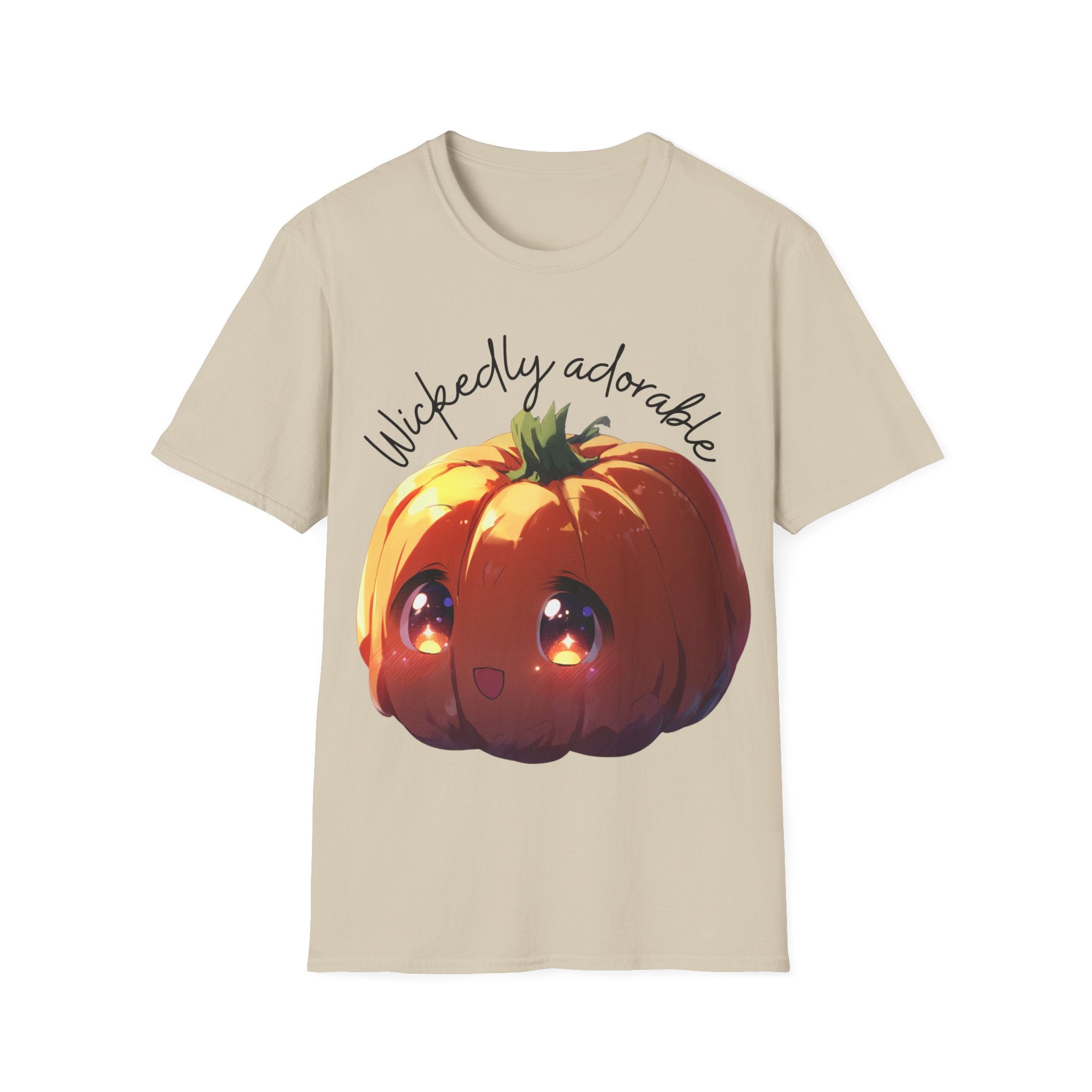 Wickedly Adorable Shirt | Cute Halloween T-Shirt | pumpkin head Graphic Tee | Spooky Season Outfit | Fall Party Topv