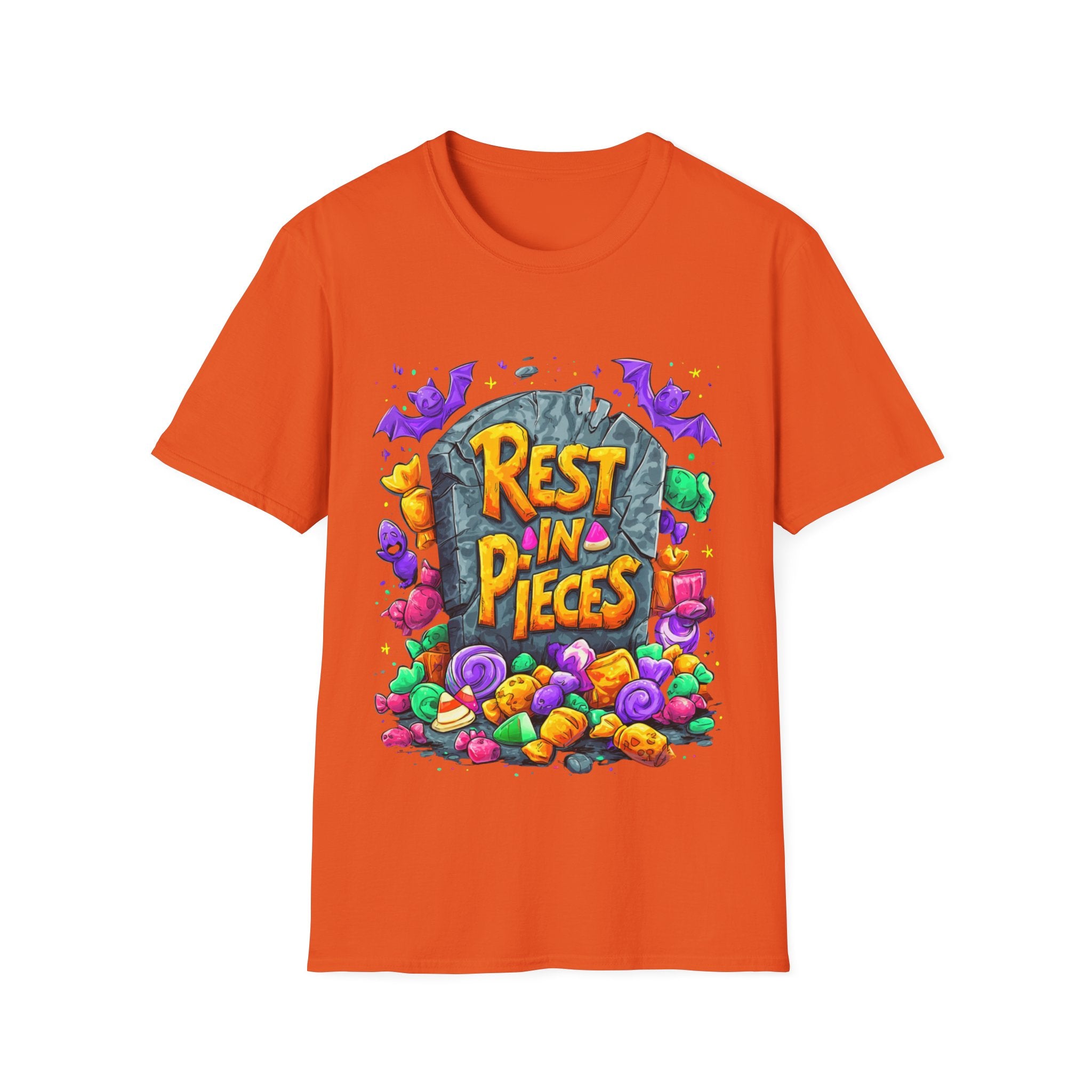 Rest in Pieces T-Shirt – Funny Halloween Graphic Tee | Unisex Cotton Softstyle Shirt