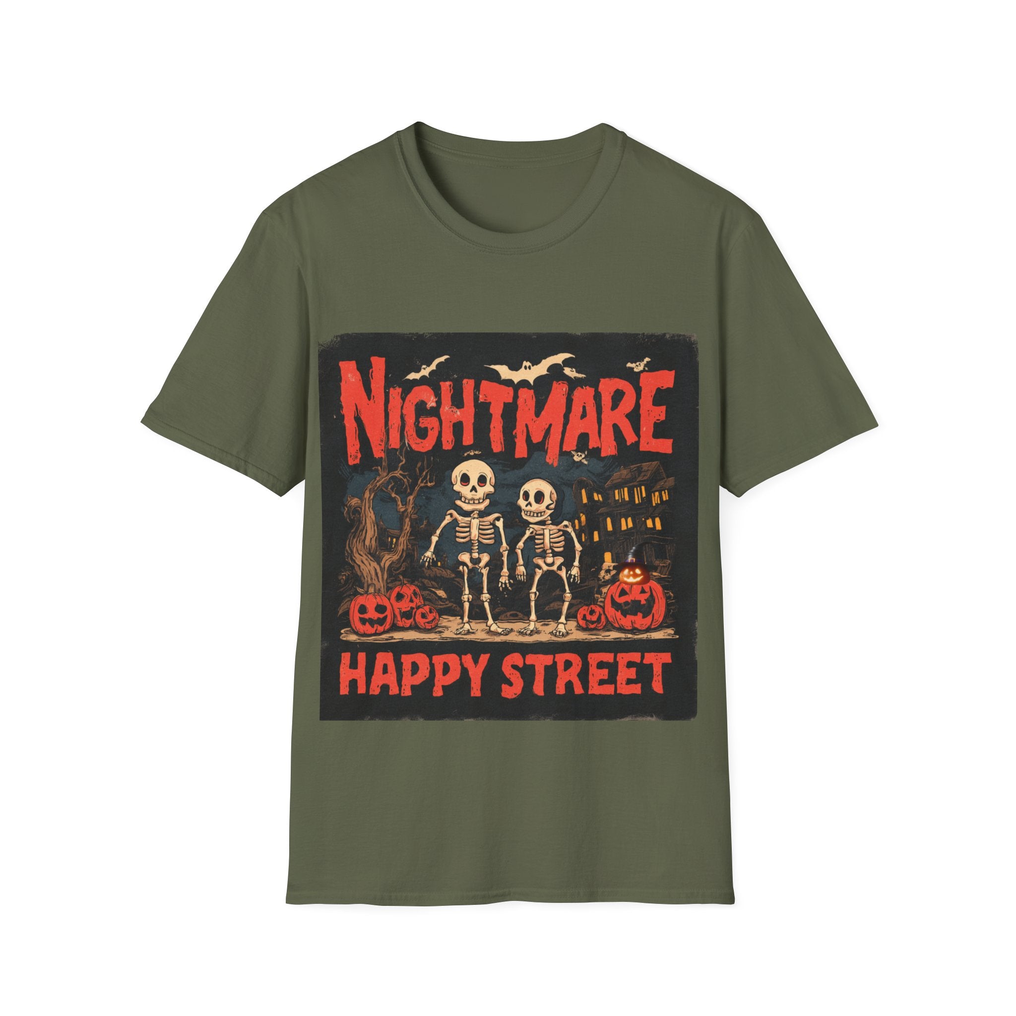 Nightmare Street Shirt | Scary Halloween T-Shirt | Spooky Horror Graphic Tee | Haunted House Creepy Unisex Top