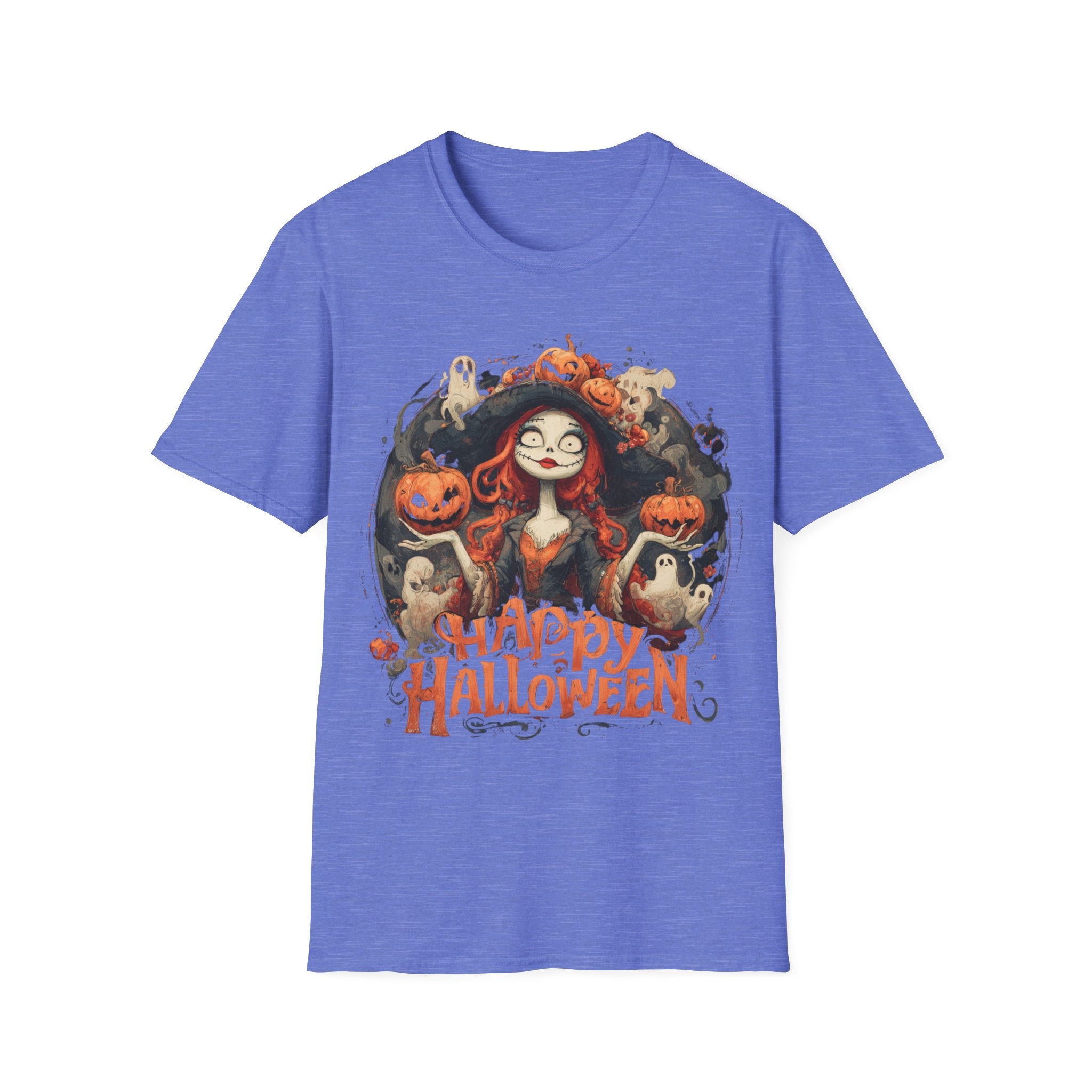Happy Halloween Witch Shirt – Spooky Cute Pumpkin Witch Tee, Vintage Halloween Aesthetic Graphic Shirt