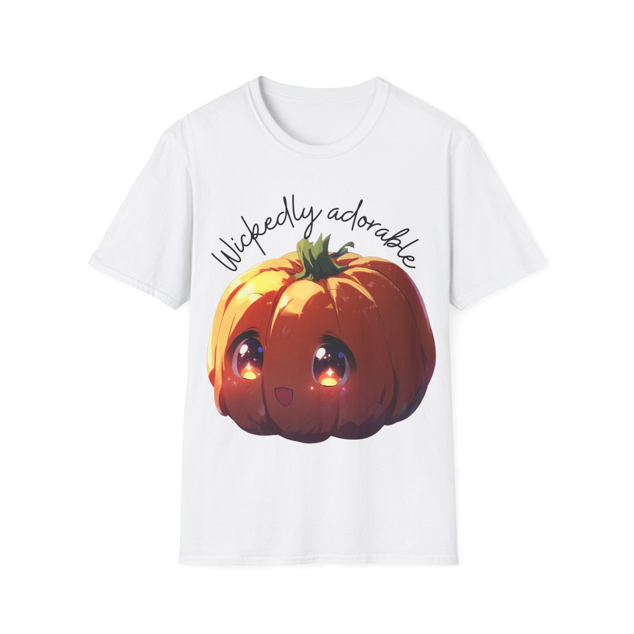 Wickedly Adorable Shirt | Cute Halloween T-Shirt | pumpkin head Graphic Tee | Spooky Season Outfit | Fall Party Topv