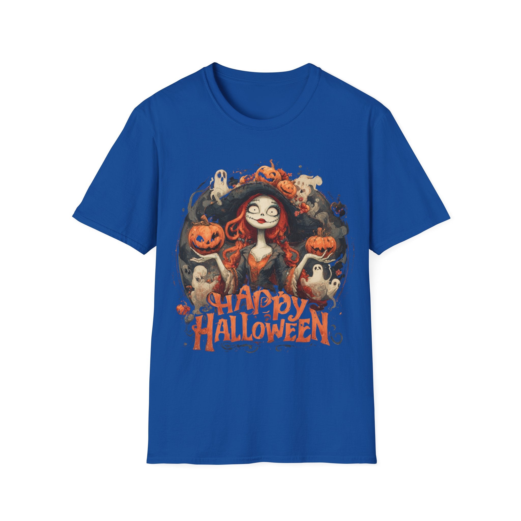 Happy Halloween Witch Shirt – Spooky Cute Pumpkin Witch Tee, Vintage Halloween Aesthetic Graphic Shirt