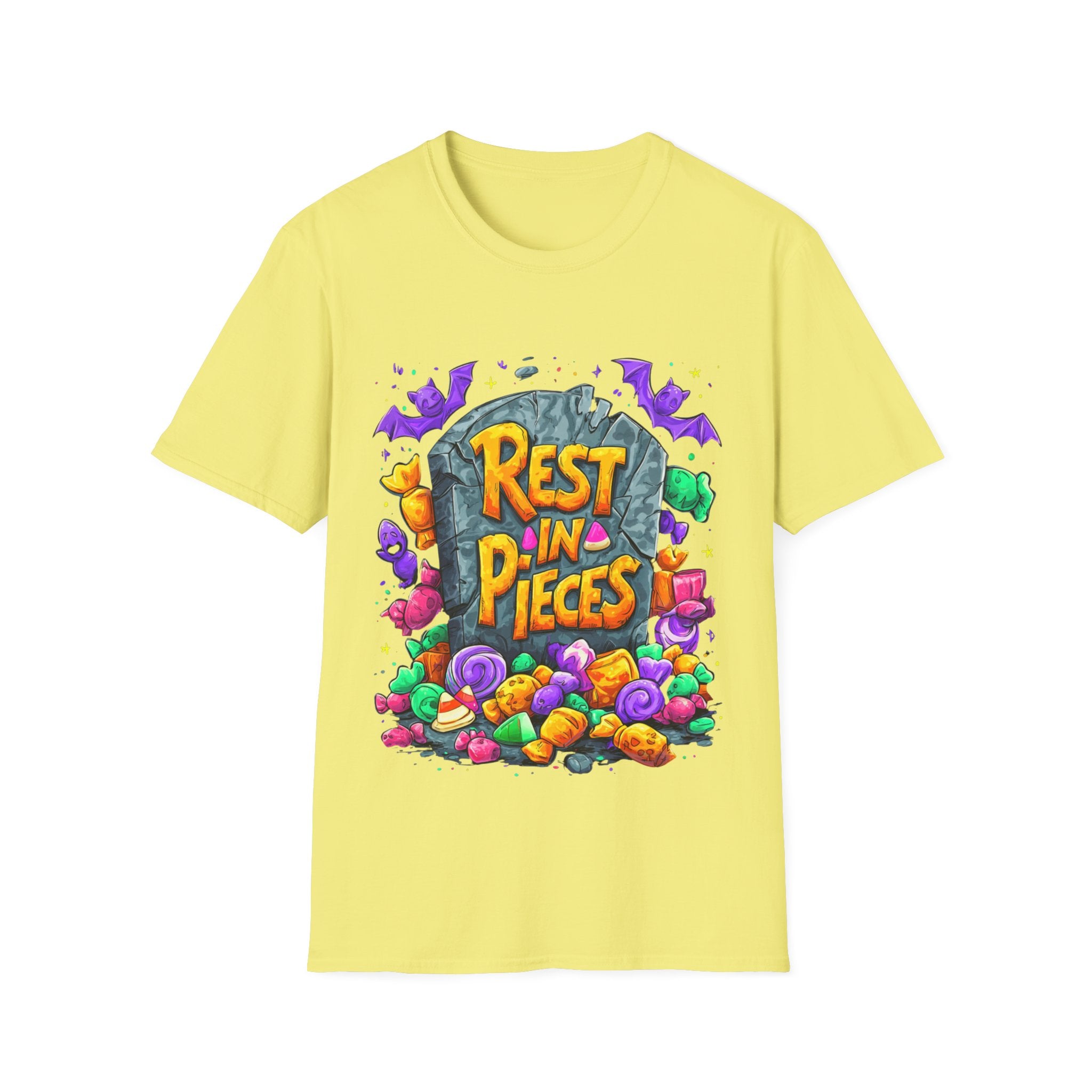 Rest in Pieces T-Shirt – Funny Halloween Graphic Tee | Unisex Cotton Softstyle Shirt