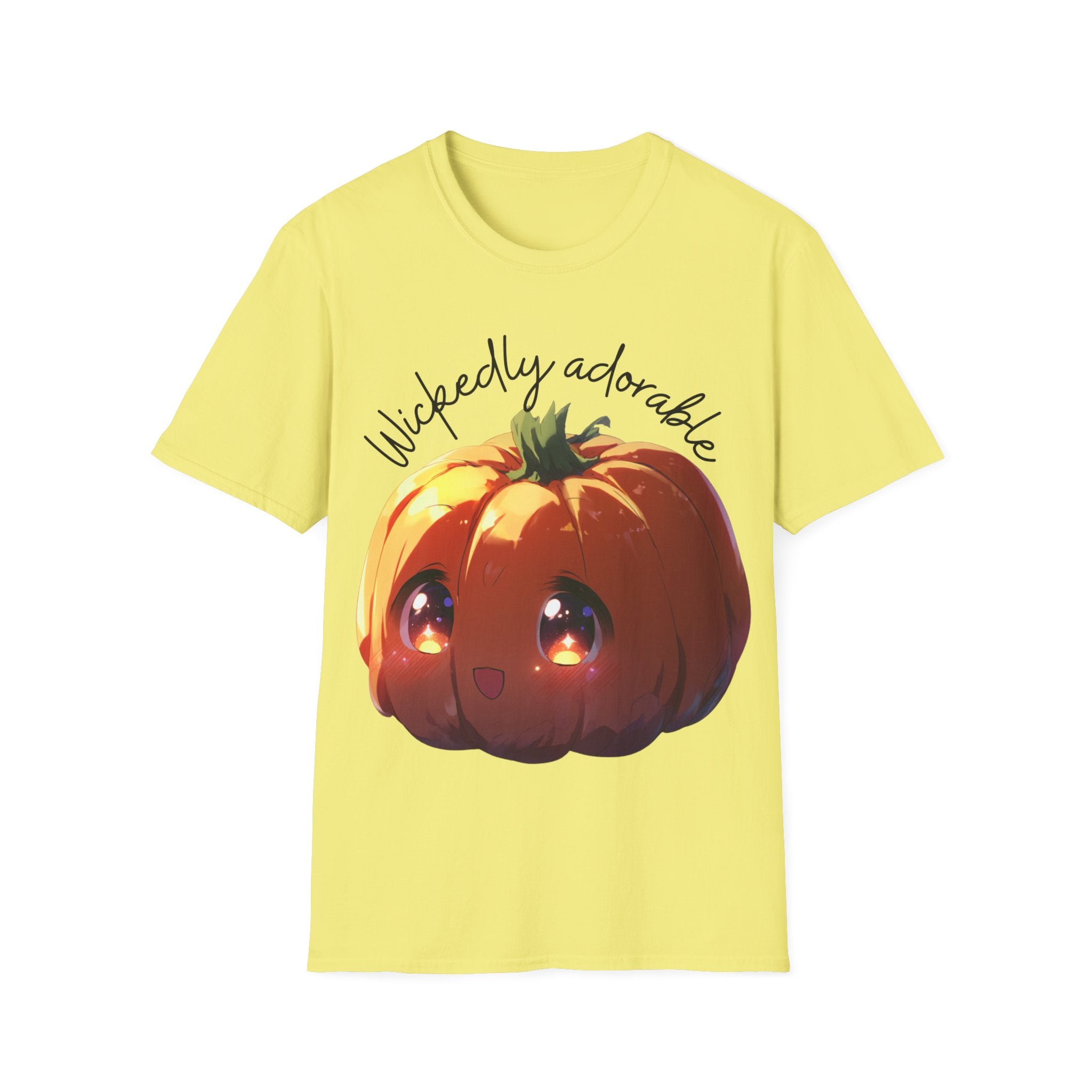 Wickedly Adorable Shirt | Cute Halloween T-Shirt | pumpkin head Graphic Tee | Spooky Season Outfit | Fall Party Topv