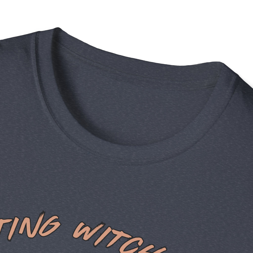 Resting Witch Face T-Shirt – Funny Halloween Graphic Tee for Women & Men | Unisex Cotton Shirt Softstyle T-Shirt