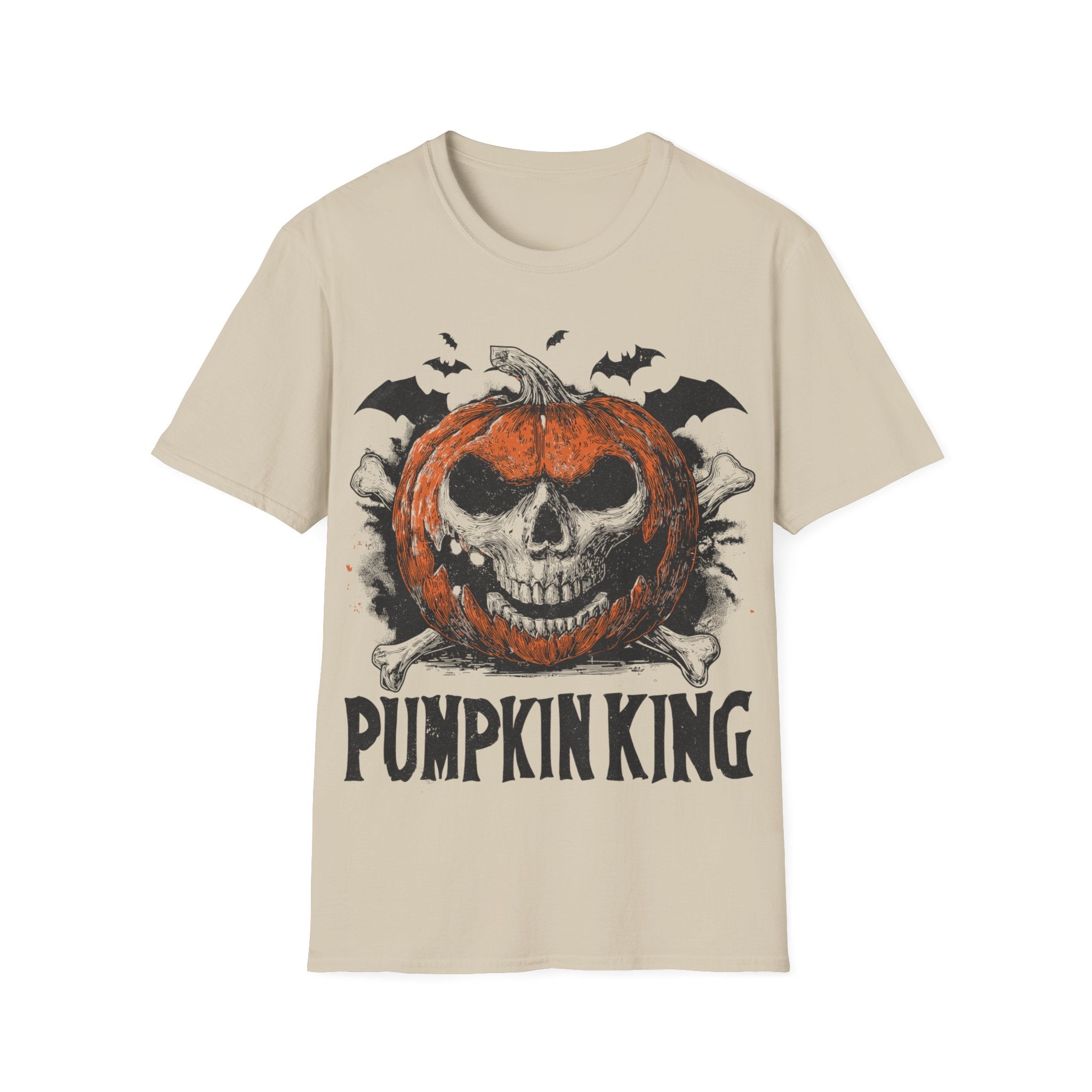 Pumpkin King Halloween Shirt – Gothic Skull Pumpkin Tee, Spooky Skeleton Jack O’Lantern Graphic Shirt