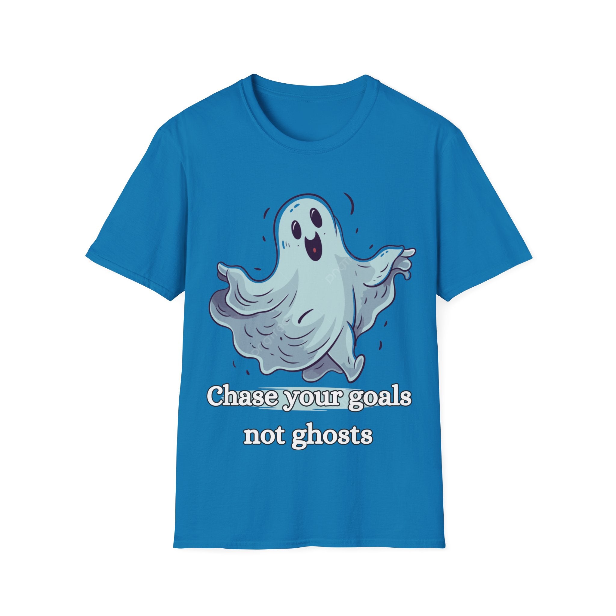 Chase Your Goals Not Ghosts Shirt – Funny Motivational Halloween Graphic Tee