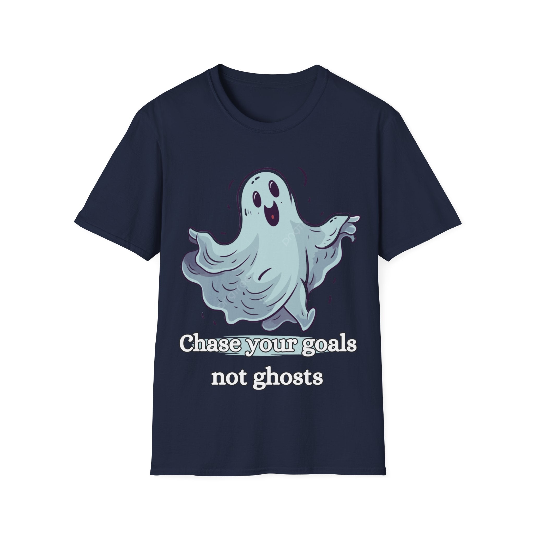 Chase Your Goals Not Ghosts Shirt – Funny Motivational Halloween Graphic Tee