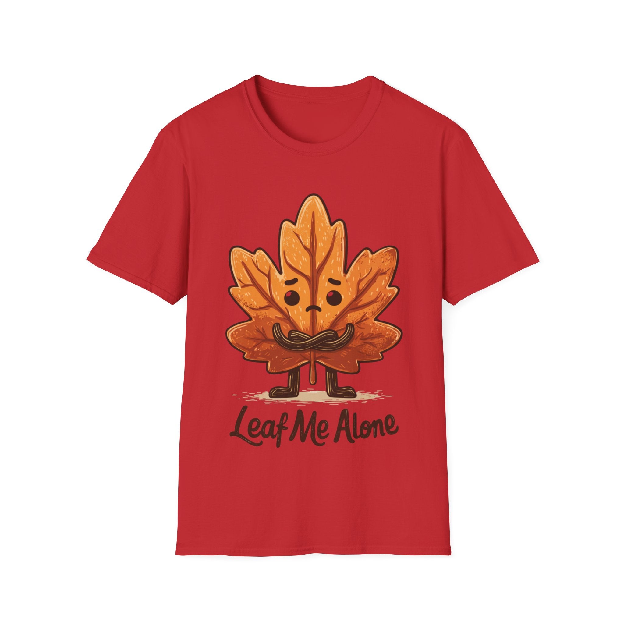Leaf Me Alone Shirt | Funny Fall T-Shirt | Autumn Pun Graphic Tee | Cozy Pumpkin Season Unisex Top | Gift for Her or Him