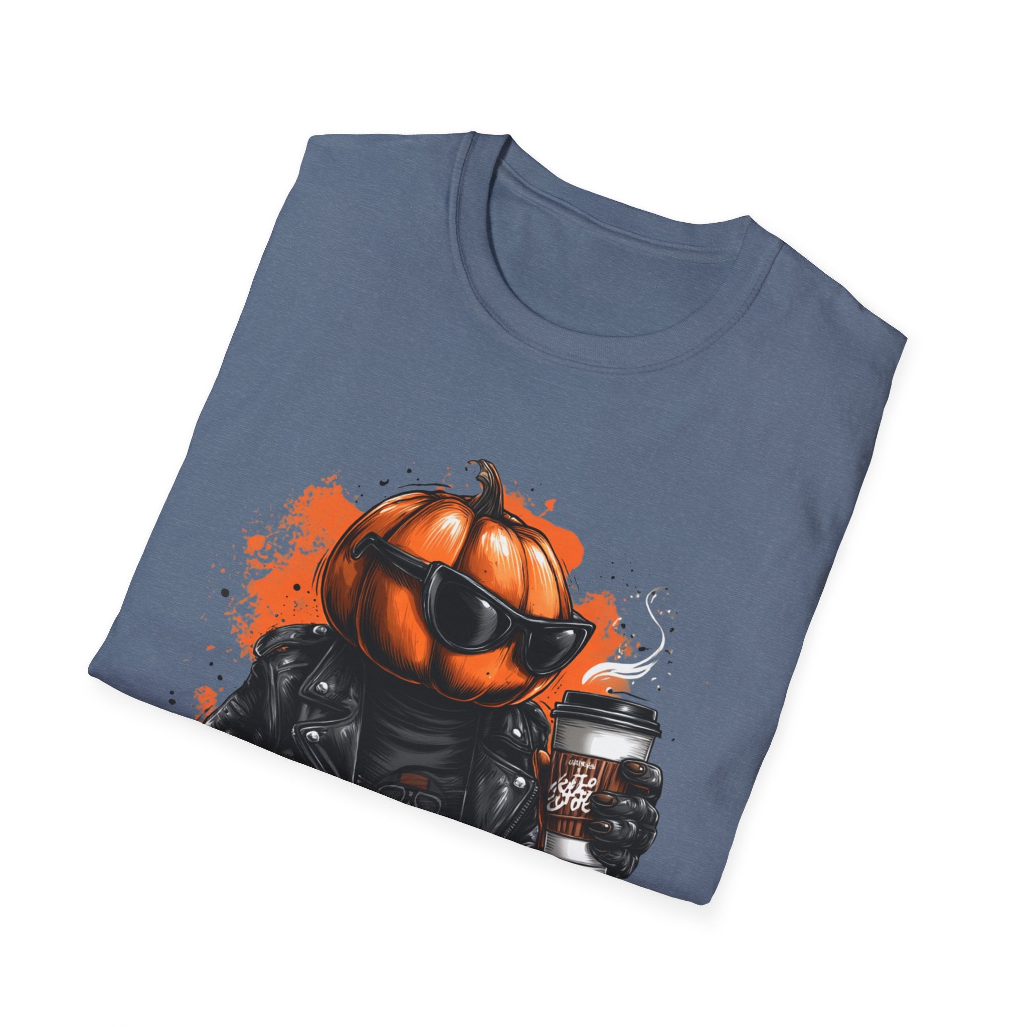 Pumpkin Rebel - Funny Halloween T-Shirt | Positive Spooky Season Graphic Tee - Unisex Softstyle T-Shirt