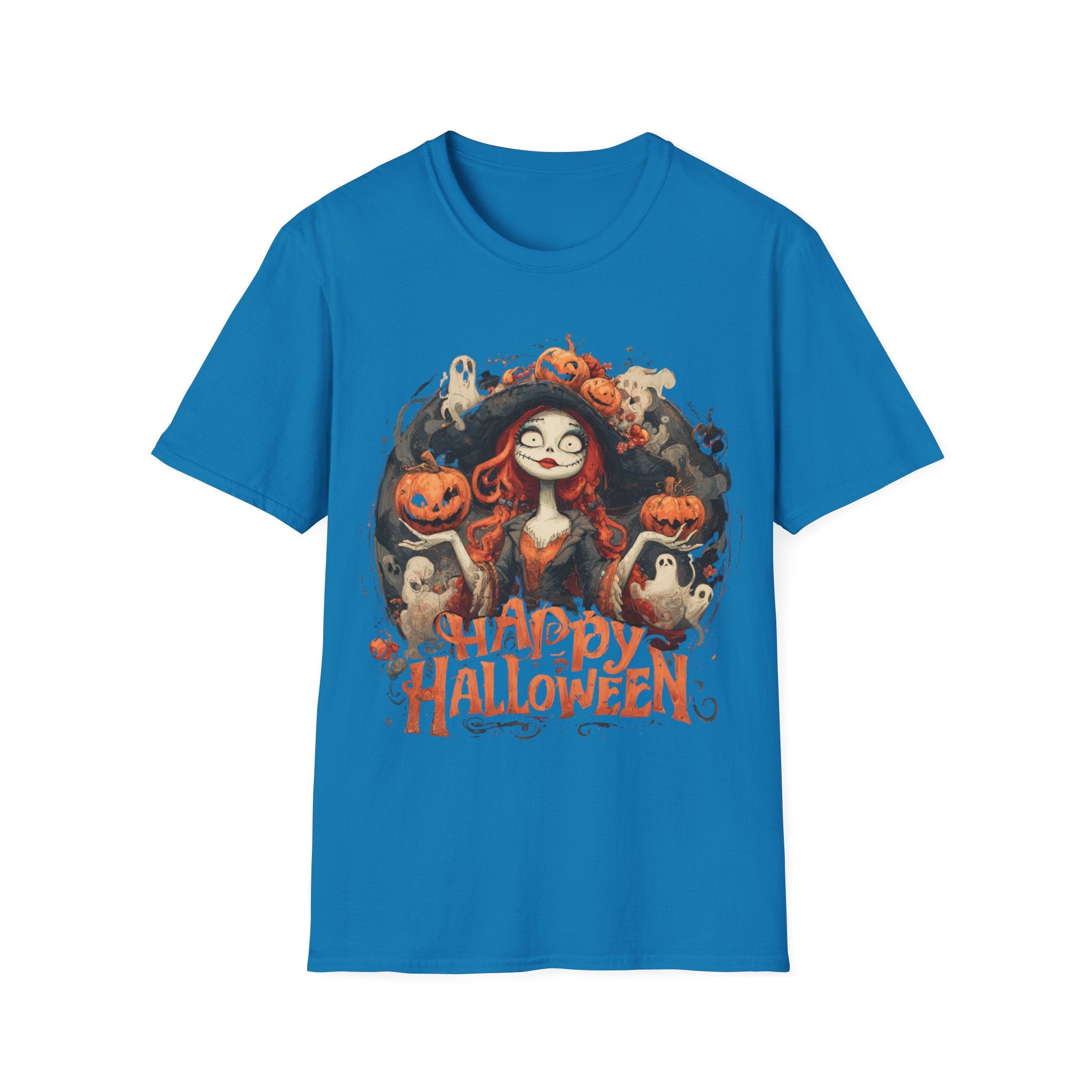 Happy Halloween Witch Shirt – Spooky Cute Pumpkin Witch Tee, Vintage Halloween Aesthetic Graphic Shirt