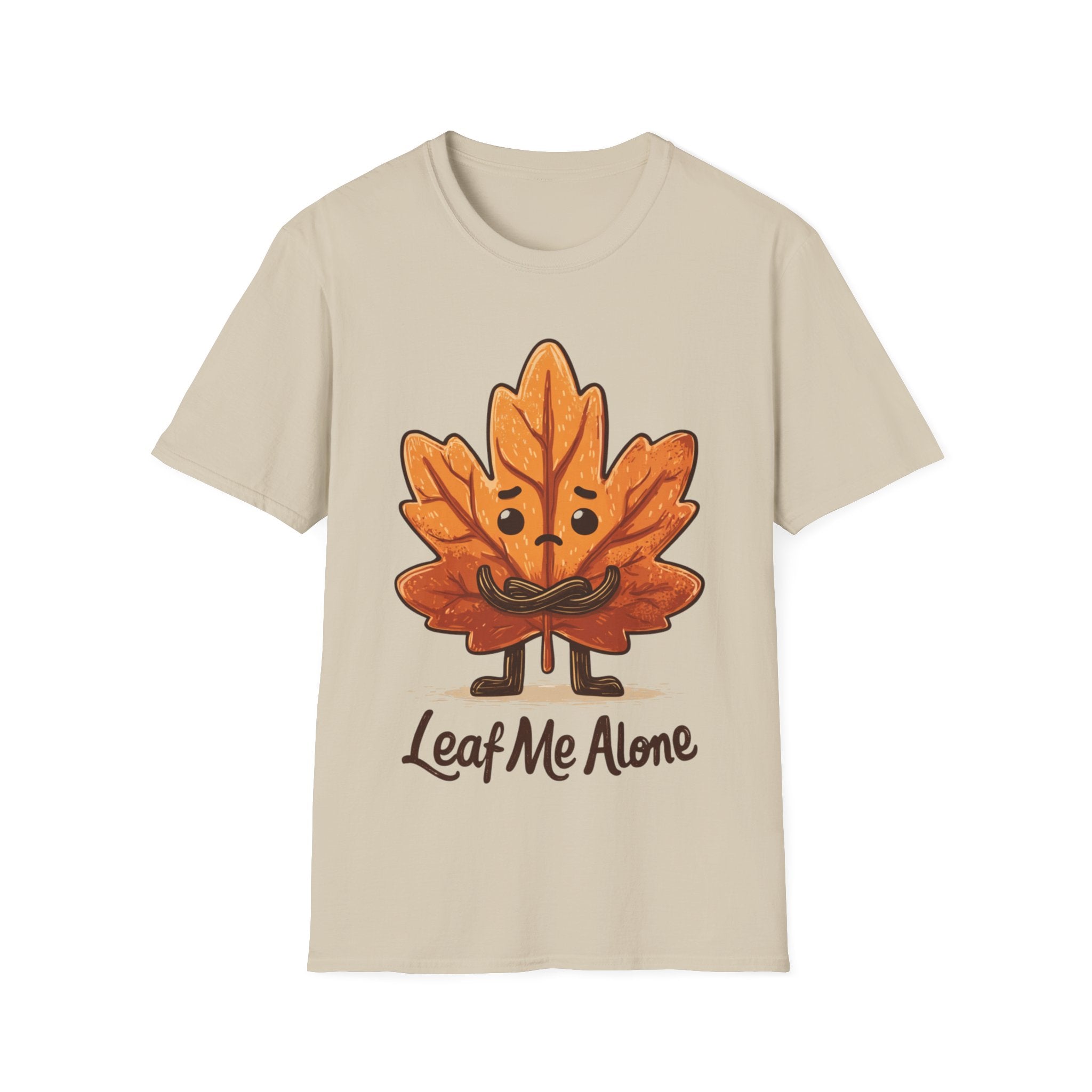 Leaf Me Alone Shirt | Funny Fall T-Shirt | Autumn Pun Graphic Tee | Cozy Pumpkin Season Unisex Top | Gift for Her or Him