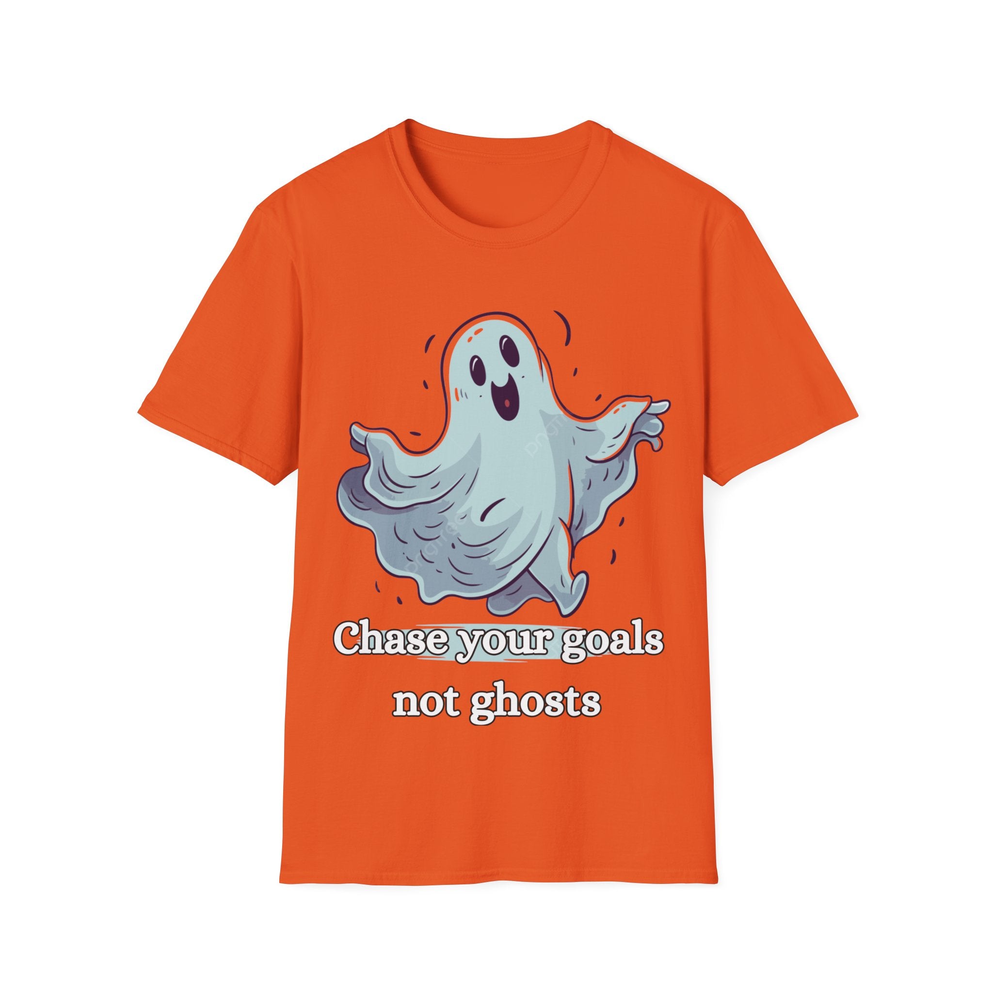 Chase Your Goals Not Ghosts Shirt – Funny Motivational Halloween Graphic Tee