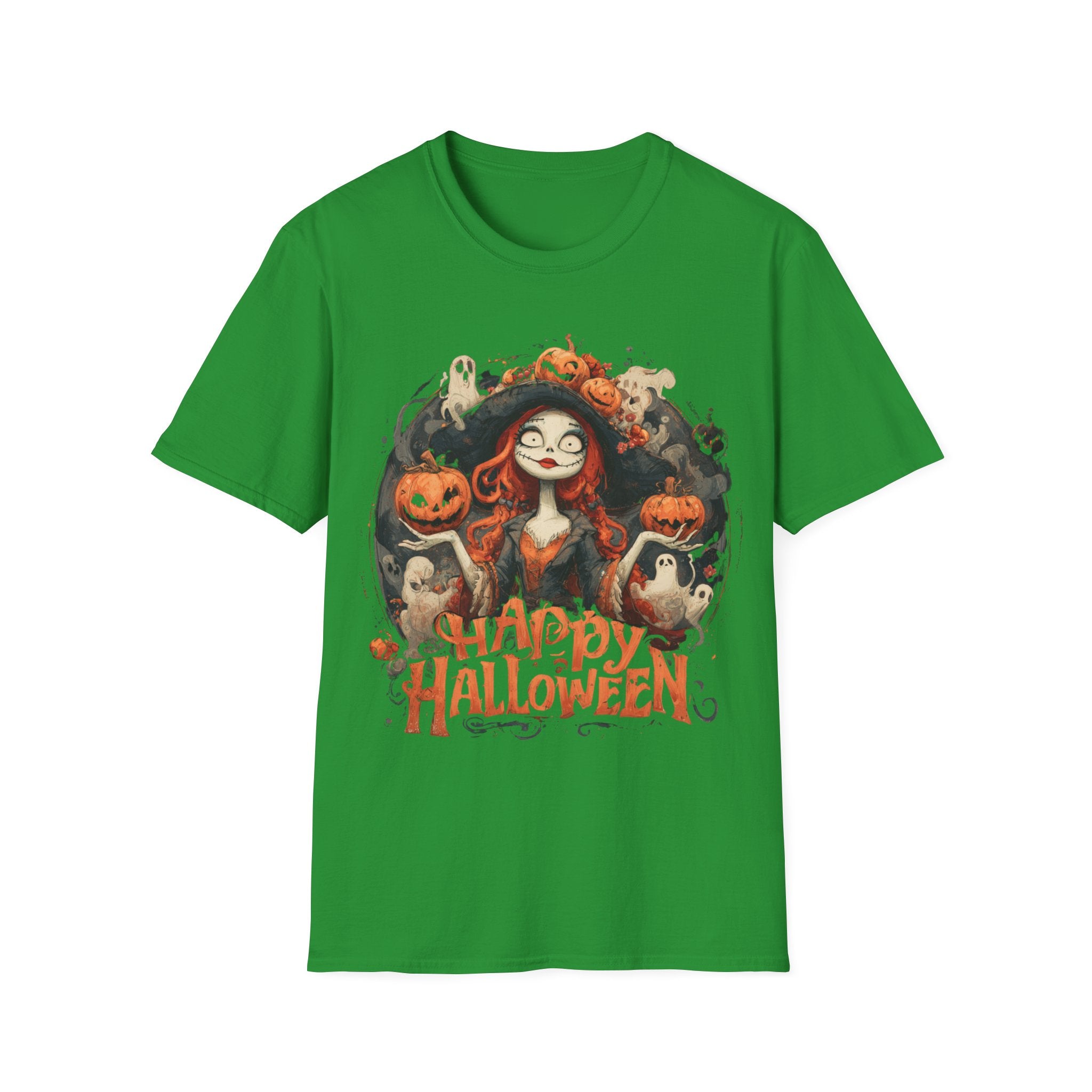 Happy Halloween Witch Shirt – Spooky Cute Pumpkin Witch Tee, Vintage Halloween Aesthetic Graphic Shirt