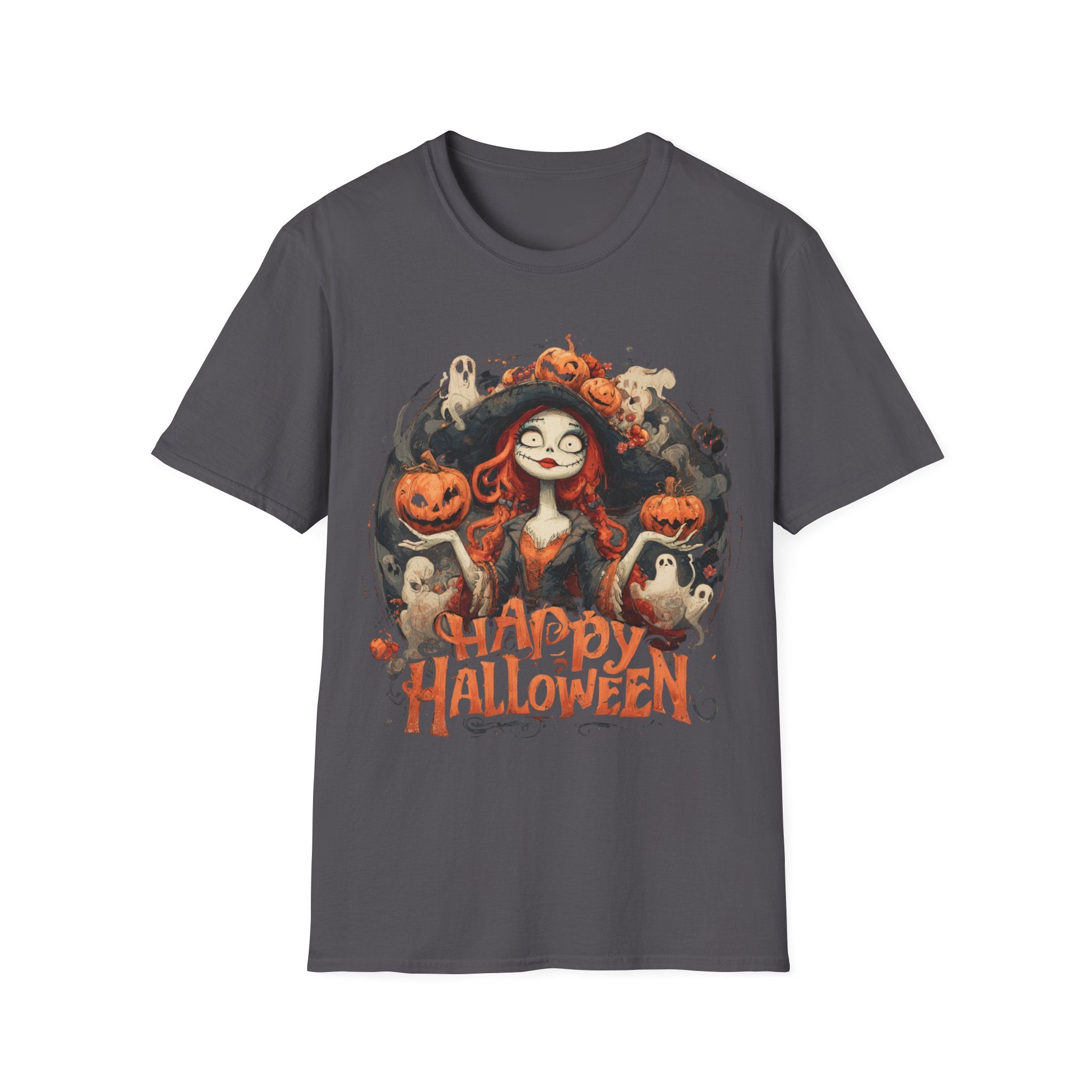 Happy Halloween Witch Shirt – Spooky Cute Pumpkin Witch Tee, Vintage Halloween Aesthetic Graphic Shirt