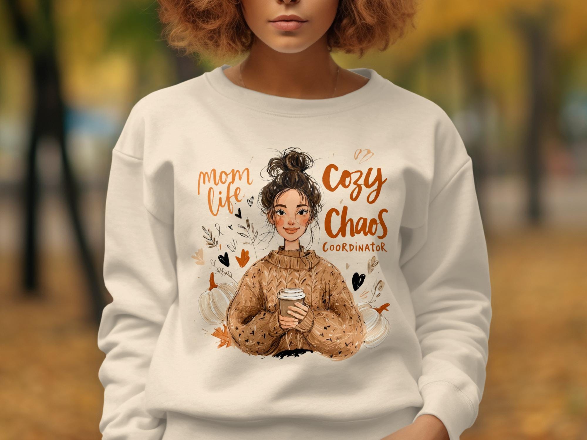 Cozy Chaos Coordinator Sweater, Mom Life Sweatshirt, Cute Fall Fashion for Moms, Unique Autumn Outfit, Cozy Moms Gift Idea