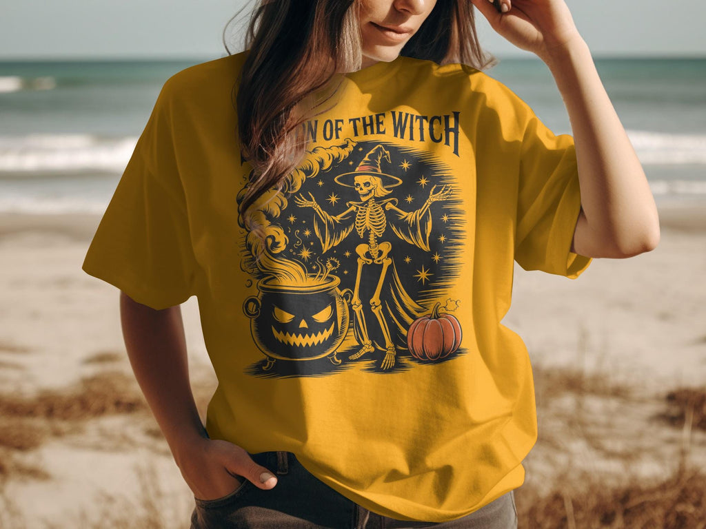 Potion of the Witch Halloween Shirt, Skeleton Witch T-shirt, Spooky Halloween Tee for Women, Witchcraft Themed Shirt