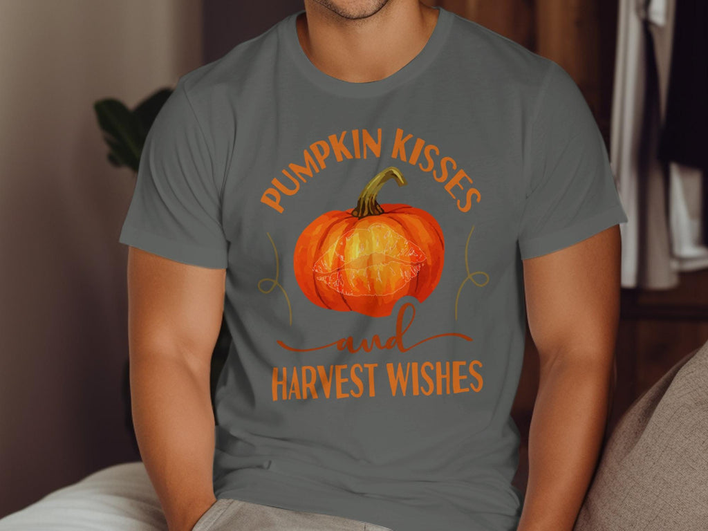 Pumpkin Kisses and Harvest Wishes Shirt, Fall Shirt, Autumn Shirt, Thanksgiving Shirt, Pumpkin Shirt, Halloween Shirt