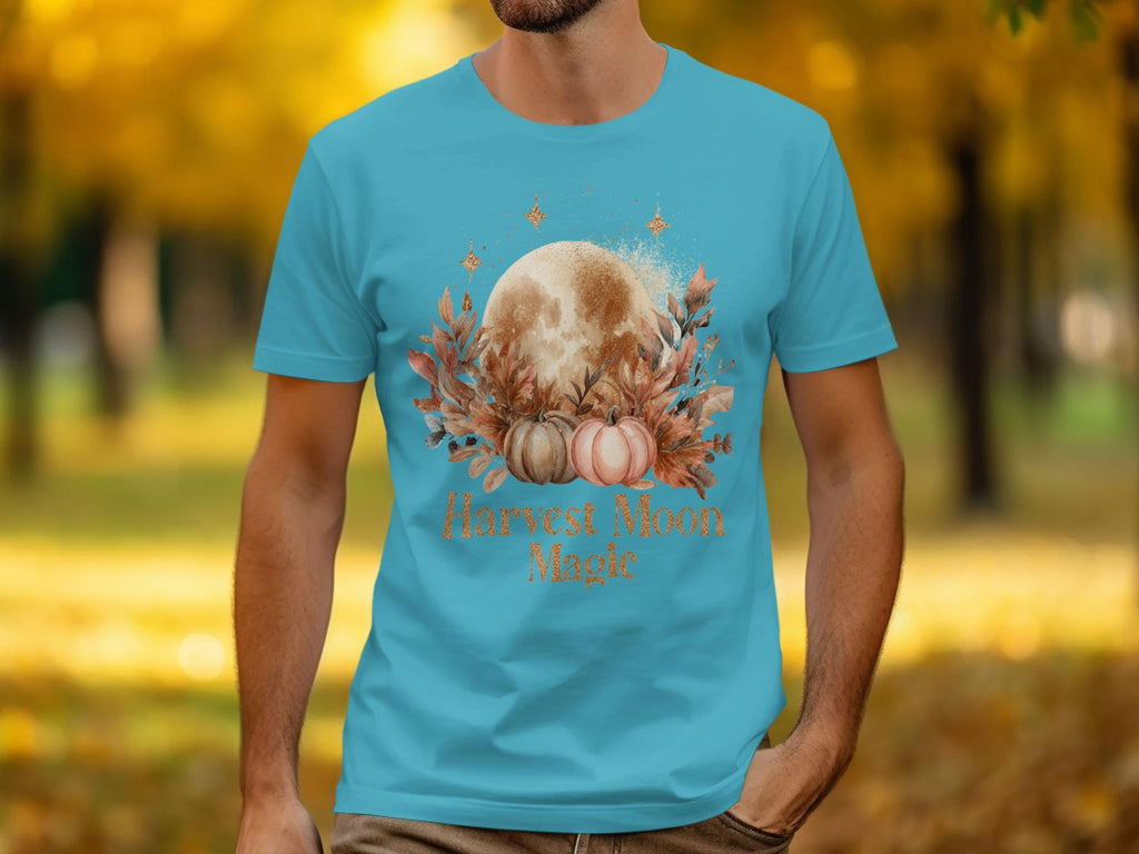 Harvest Moon Magic Shirt, Autumn Pumpkin Moon T-Shirt, Fall Season Graphic Tee, Cozy Harvest Shirt, Autumn Vibes Tshirt