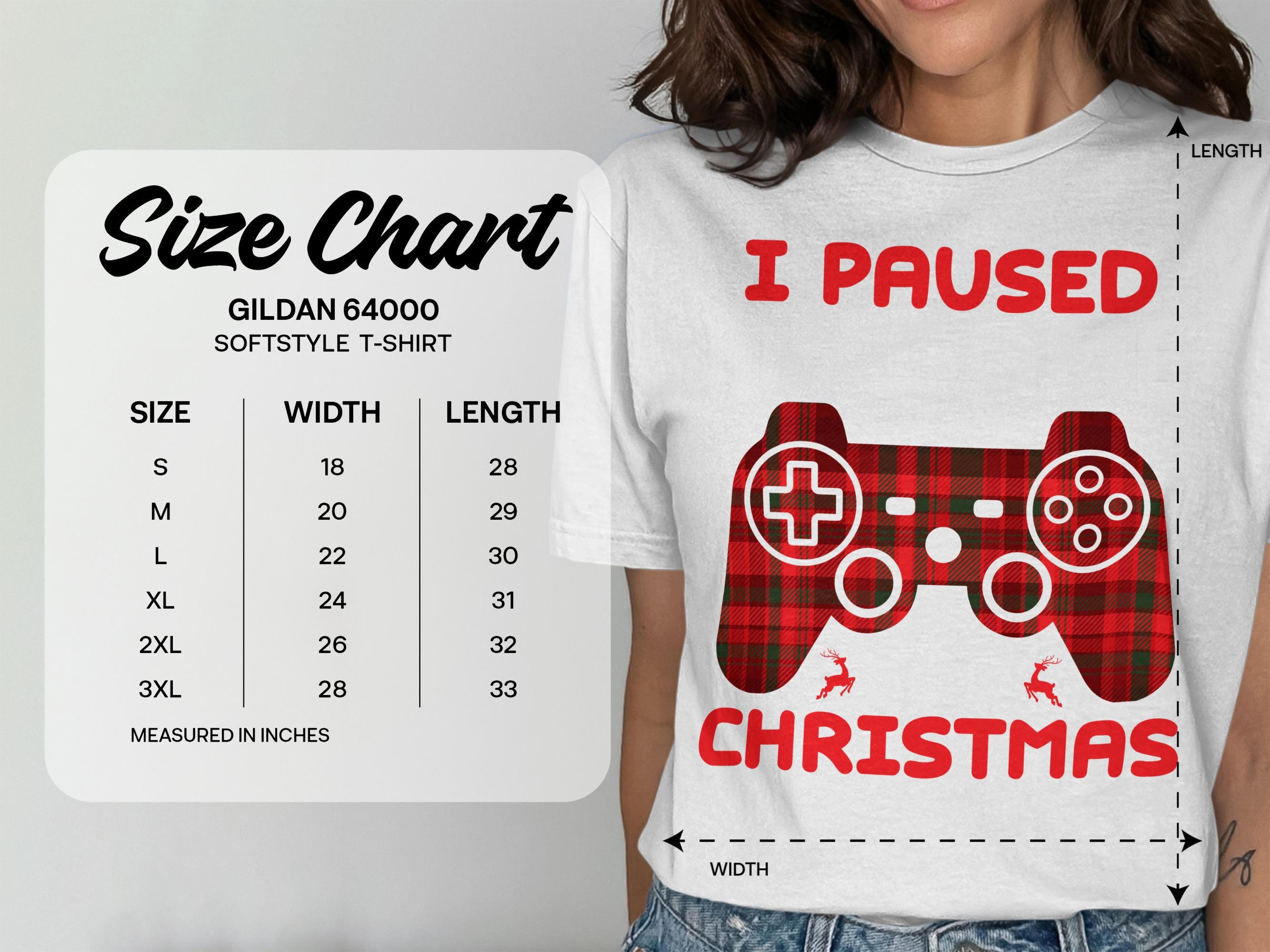 Funny Christmas T-Shirt, I Paused Christmas Gamer Shirt, Video Game Holiday Shirt, Christmas Gift for Gamers, Geeky Xmas T-Shirt