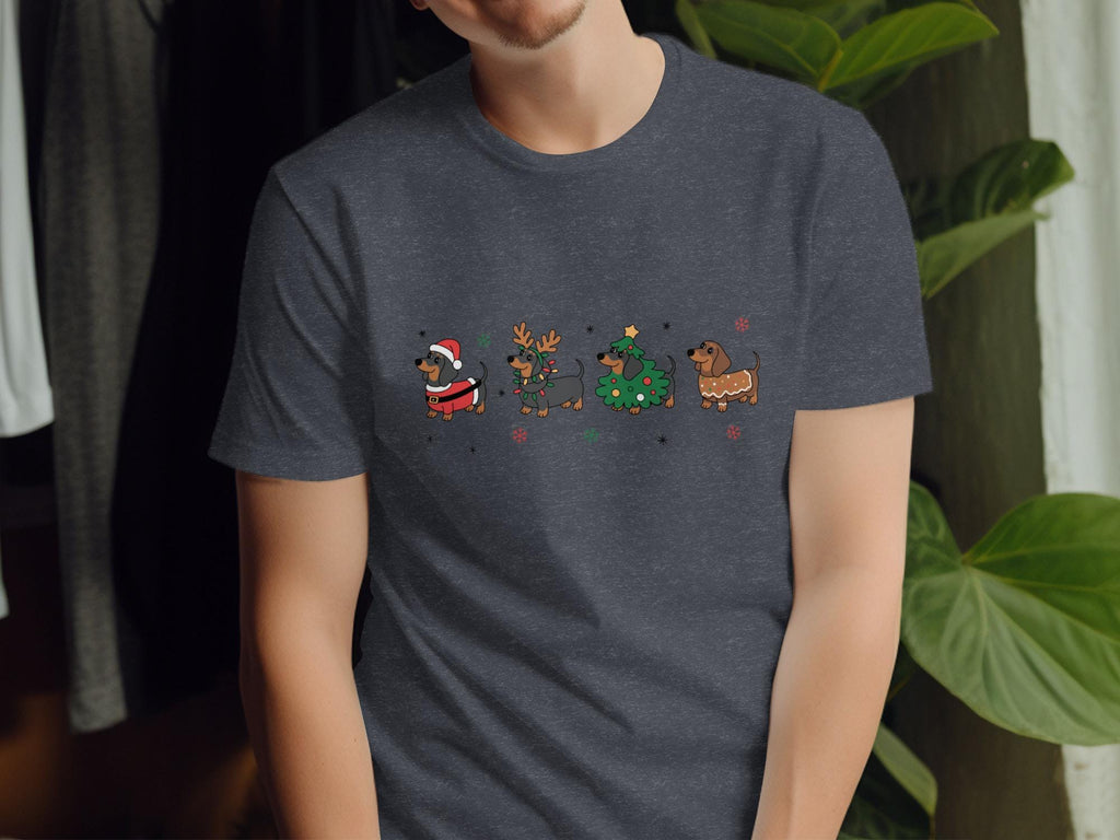 Dachshund Christmas Shirt, Cute Holiday Dog Tee, Funny Christmas Dachshund Shirt, Festive Dog Lover Gift, Xmas Dog Shirt