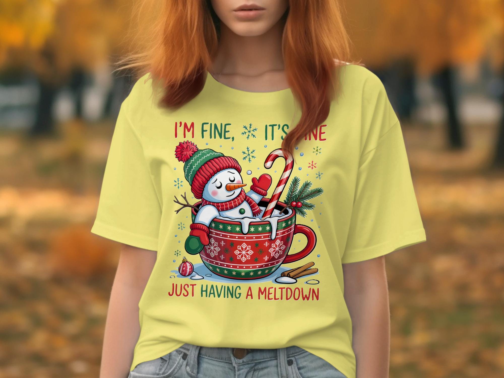 snow man funny shirt, Funny Melting Snowman T-Shirt, Christmas Meltdown Tee