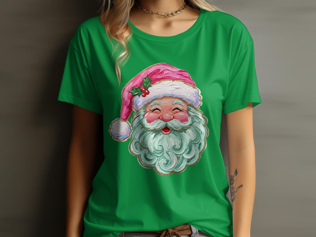 Christmas Santa Claus Shirt, Holiday Santa Tee, Festive Santa Graphic Top, Christmas Party Shirt, Cute Santa Design