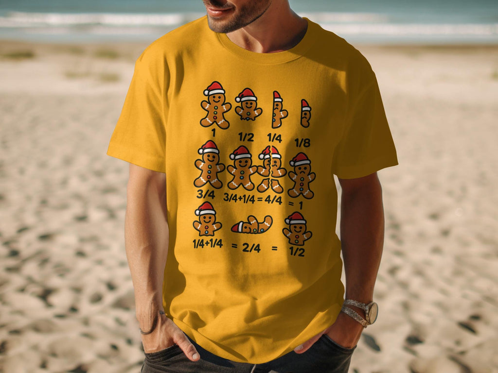 Funny Christmas Gingerbread Math Shirt, Holiday Math Calculation Tee, Cute Gingerbread Man, Fun Holiday T-Shirt, Christmas Gift Idea