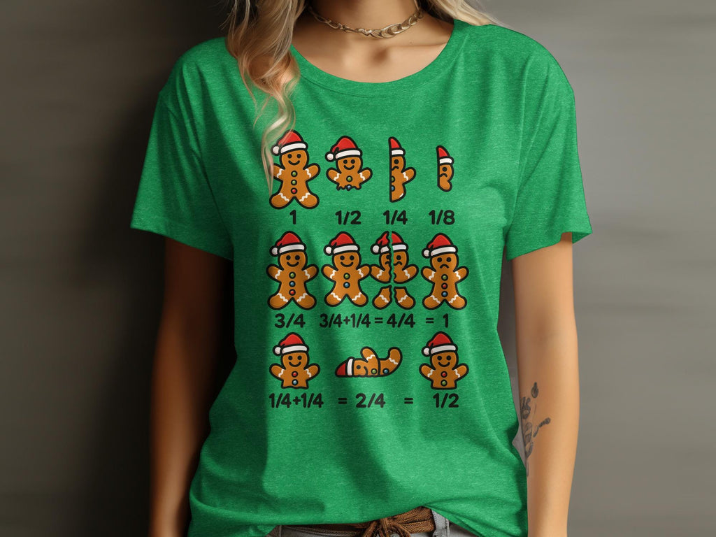 Funny Gingerbread Math Shirt, Christmas Teacher Shirt, Holiday Baking Tee, Cute Gingerbread Men Shirt, Xmas Math Shirt, Unisex Shirt