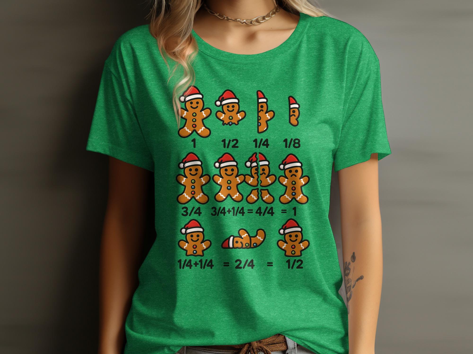 Funny Gingerbread Math Shirt, Christmas Teacher Shirt, Holiday Baking Tee, Cute Gingerbread Men Shirt, Xmas Math Shirt, Unisex Shirt
