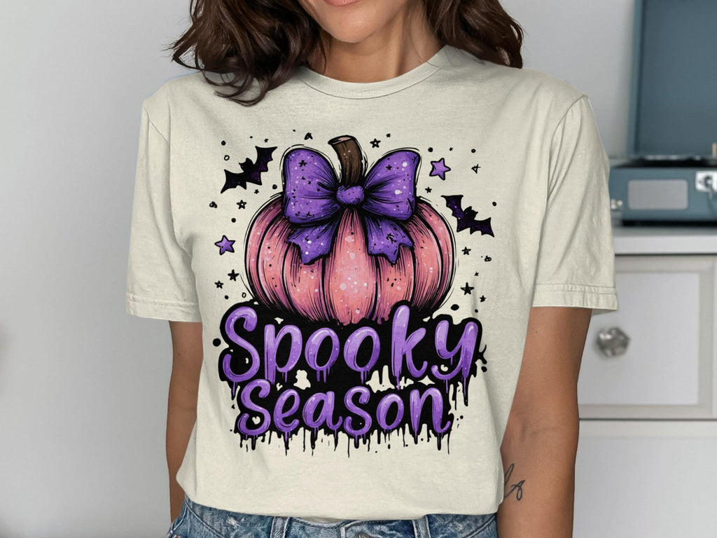 Spooky Season T Shirt, Halloween Pumpkin Shirt, Cute Halloween Graphic Tee, Women Halloween Shirt, Fall Autumn Top