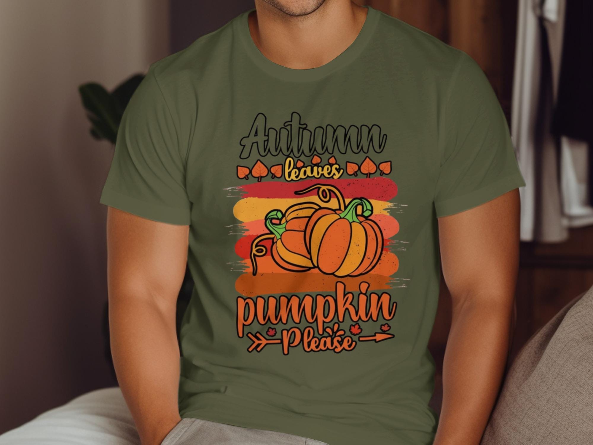 Autumn Leaves Pumpkin Please Shirt, Fall Themed Graphic Tee, Seasonal Pumpkin Shirt, Cute Autumn Shirt, Thanksgiving Shirt