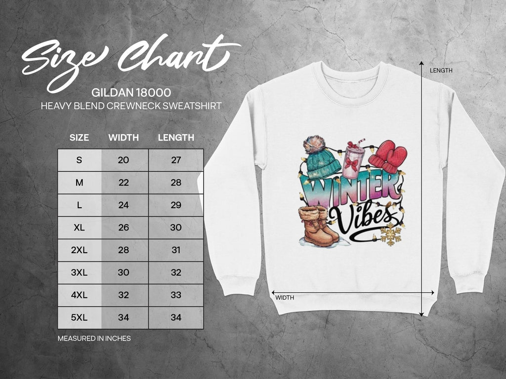 Winter Vibes Sweatshirt, Cute Winter Theme Sweater, Cozy Winter Apparel, Holiday Season Shirt, Fun Winter Top, Winter Clothes Gift