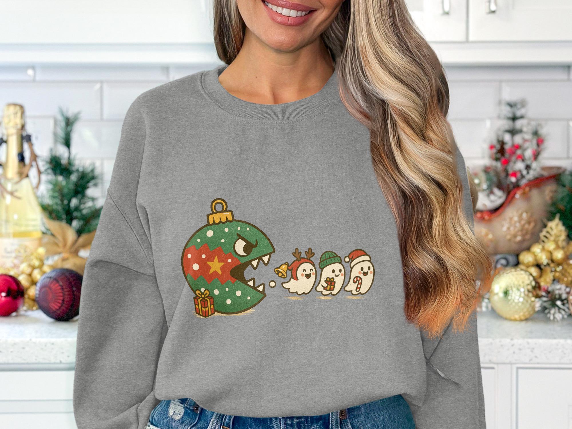 Christmas Sweater, Holiday Sweatshirt, Funny Christmas Apparel, Festive Pullover, Holiday Spirit Clothing, Christmas Gift Idea