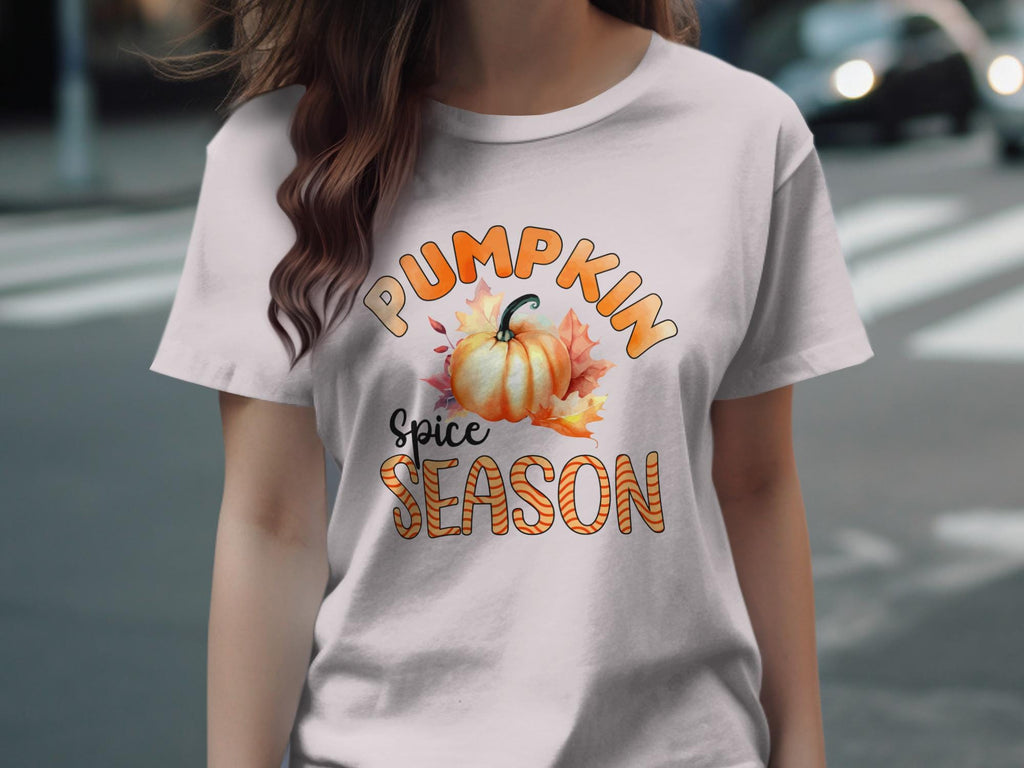 Pumpkin Spice Season Shirt, Fall Graphic Tee, Autumn Pumpkin Shirt, Cozy Fall Apparel, Seasonal Pumpkin Spice T-Shirt