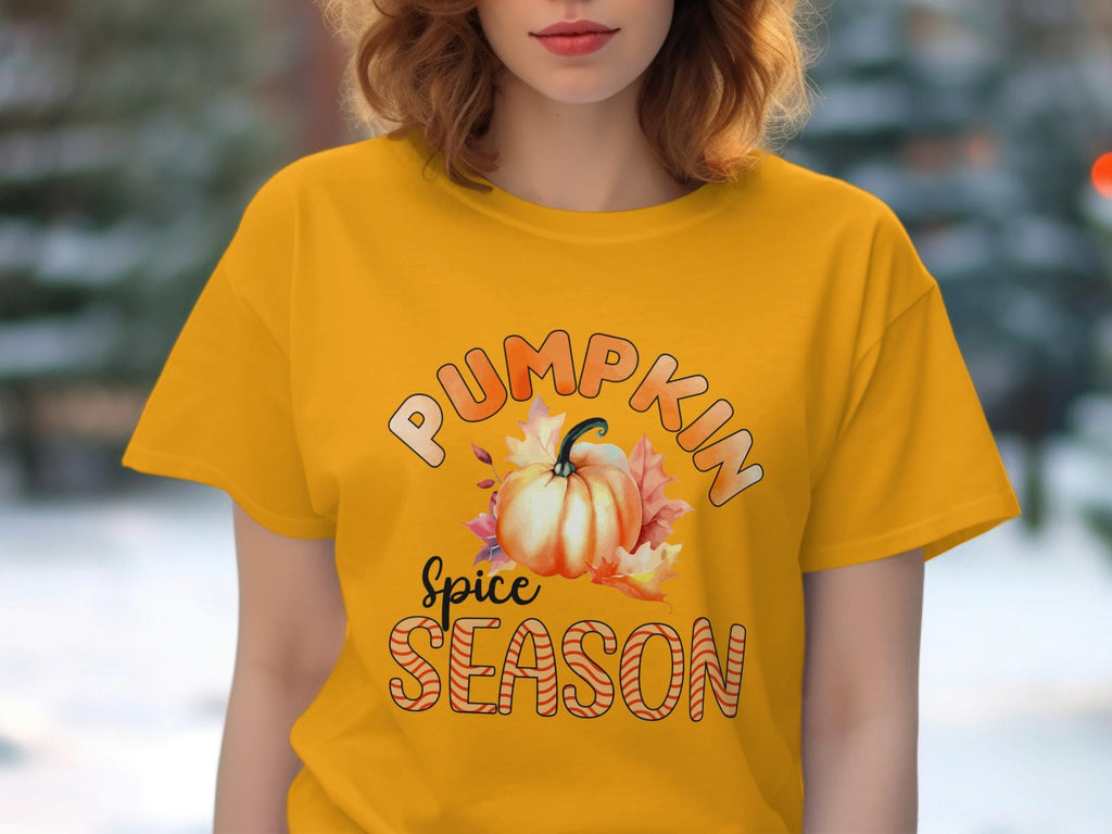 Pumpkin Spice Season Shirt, Fall Graphic Tee, Autumn Thanksgiving Outfit, Cute Pumpkin Shirt, Cozy Seasonal T-Shirt