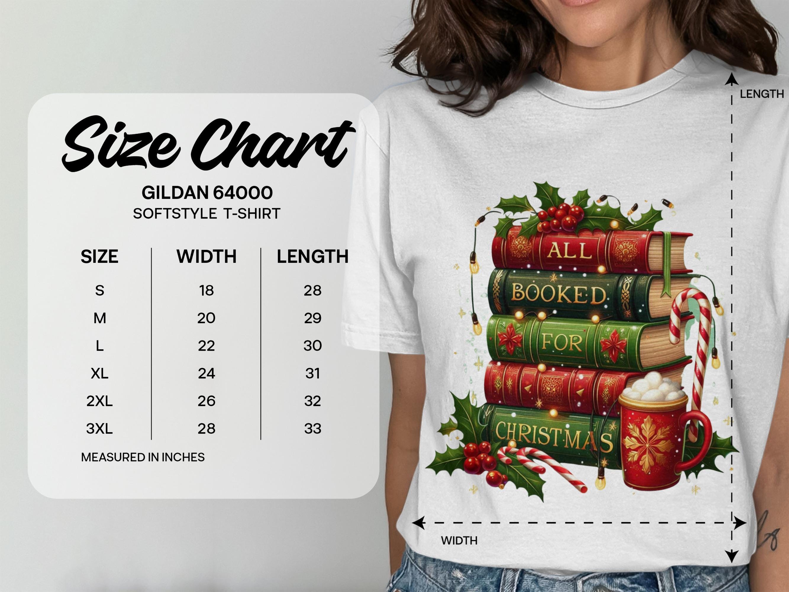 All Booked For Christmas T Shirt, Holiday Reading Shirt, Christmas Books Lover Tee, Festive Bookworm Gift, Cozy Christmas Shirt