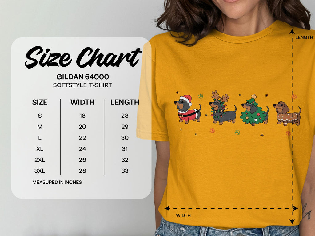 Christmas Dachshund T-Shirt, Cute Holiday Dog Tee, Festive Sausage Dog Shirt, Christmas Gift for Dog Lover, Unisex Graphic Tee