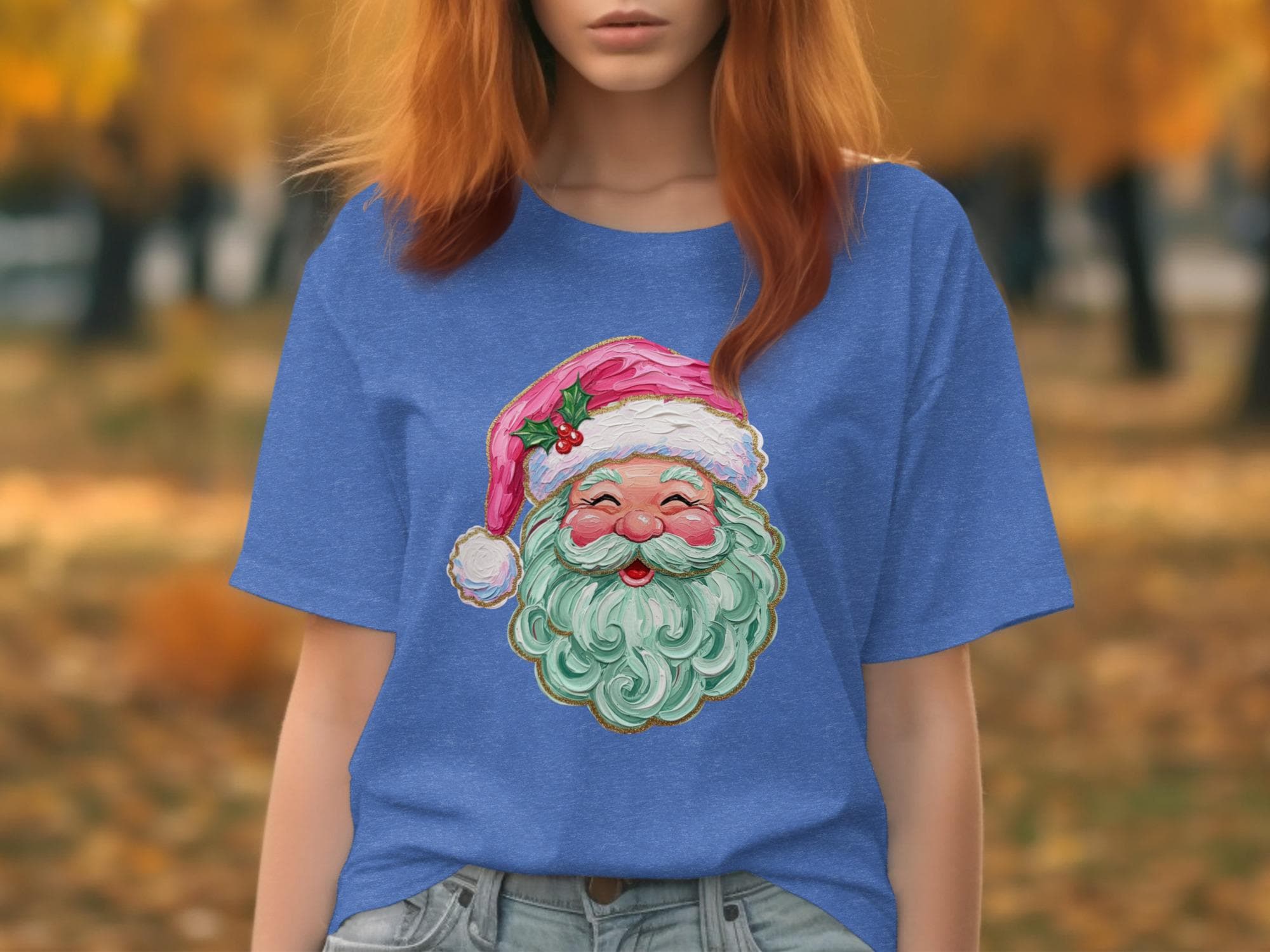 Vintage Santa Claus Graphic Tee, Santa Face Christmas Shirt, Holiday Festive Wear, Merry Christmas TShirt, Christmas Gift Idea