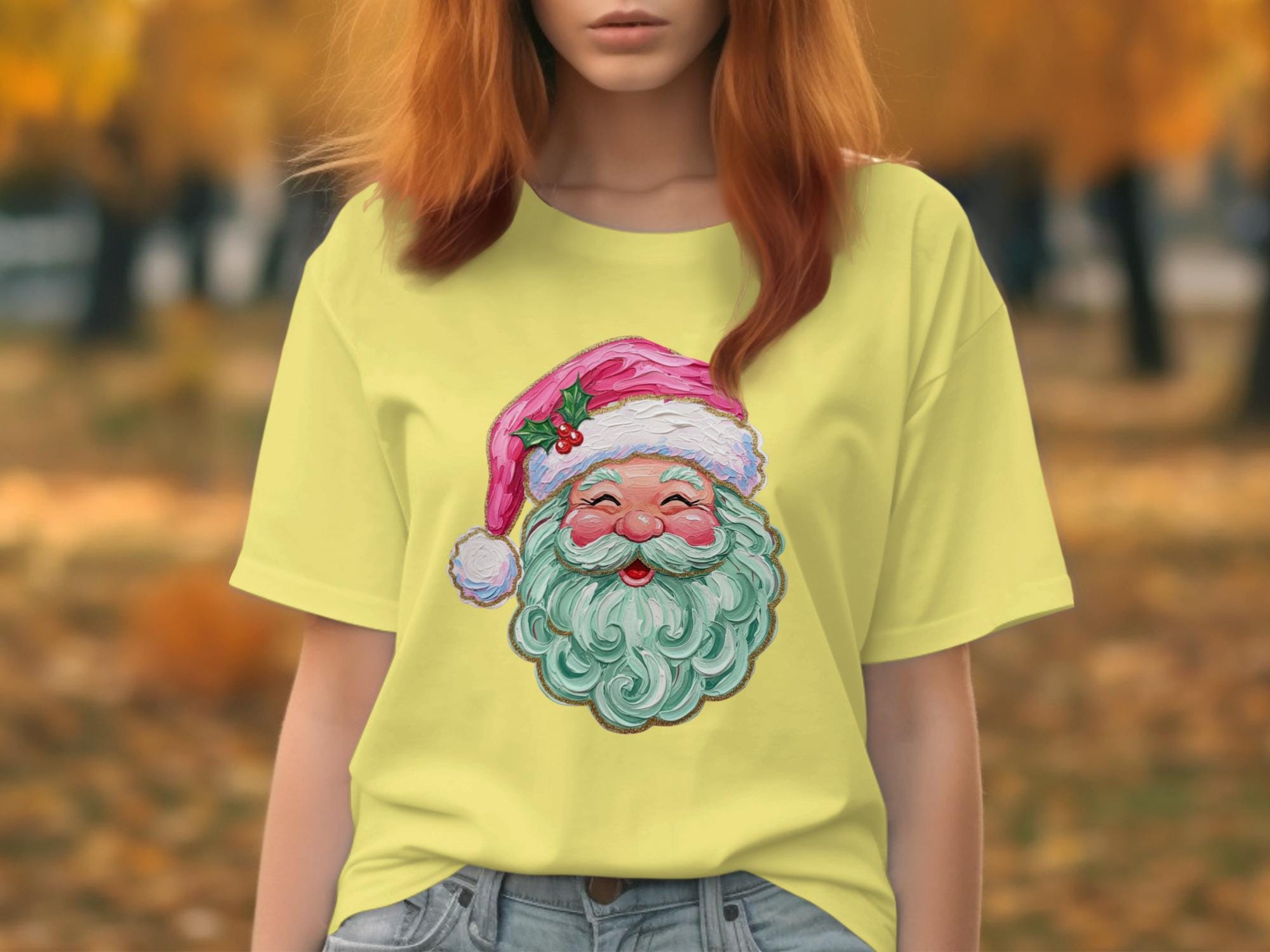 Vintage Santa Claus Graphic Tee, Holiday Season Shirt, Retro Christmas T-Shirt, Festive Santa Face Apparel, Merry Xmas Top